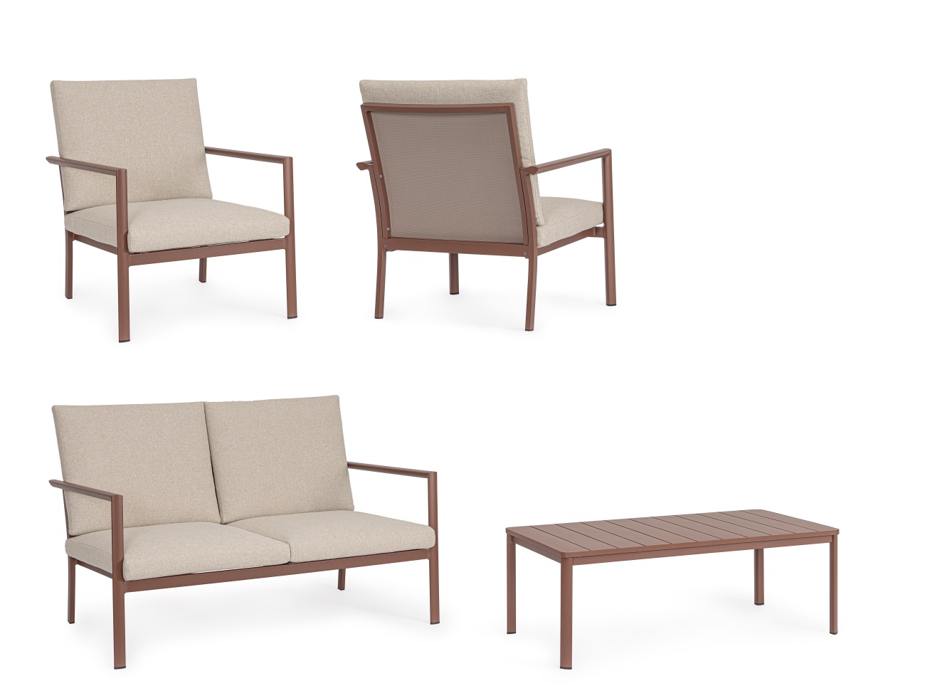 Garten-Set Konnor 4er Gruppe, Barn