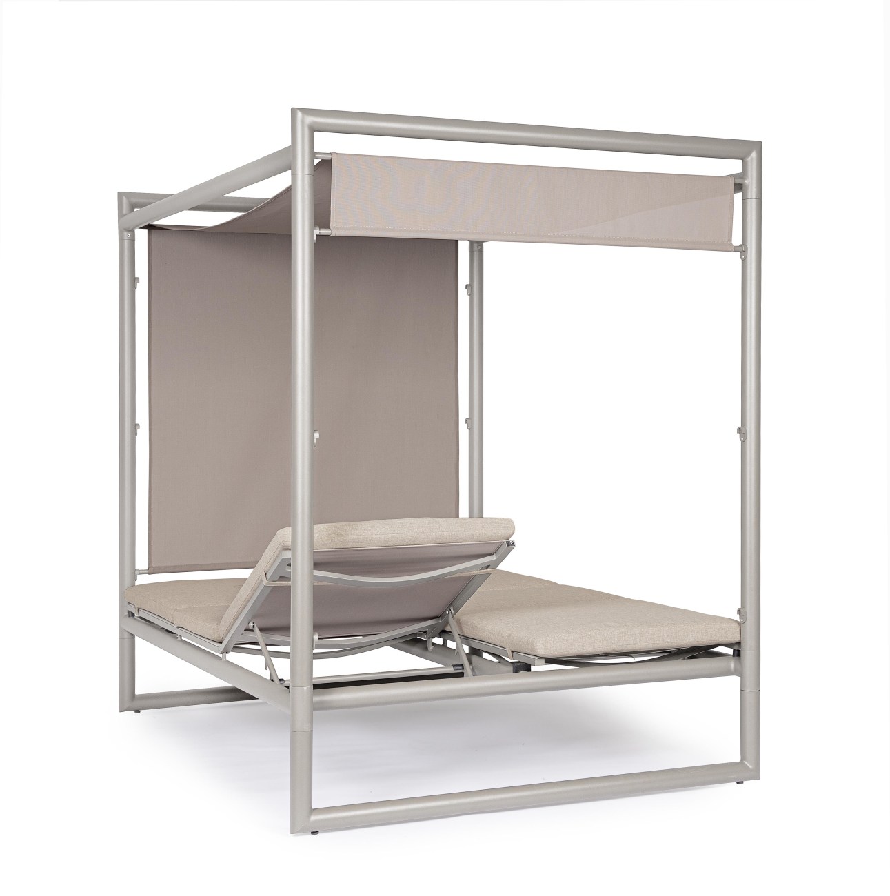 Gartendaybed Konnor aus Aluminium, Rastin