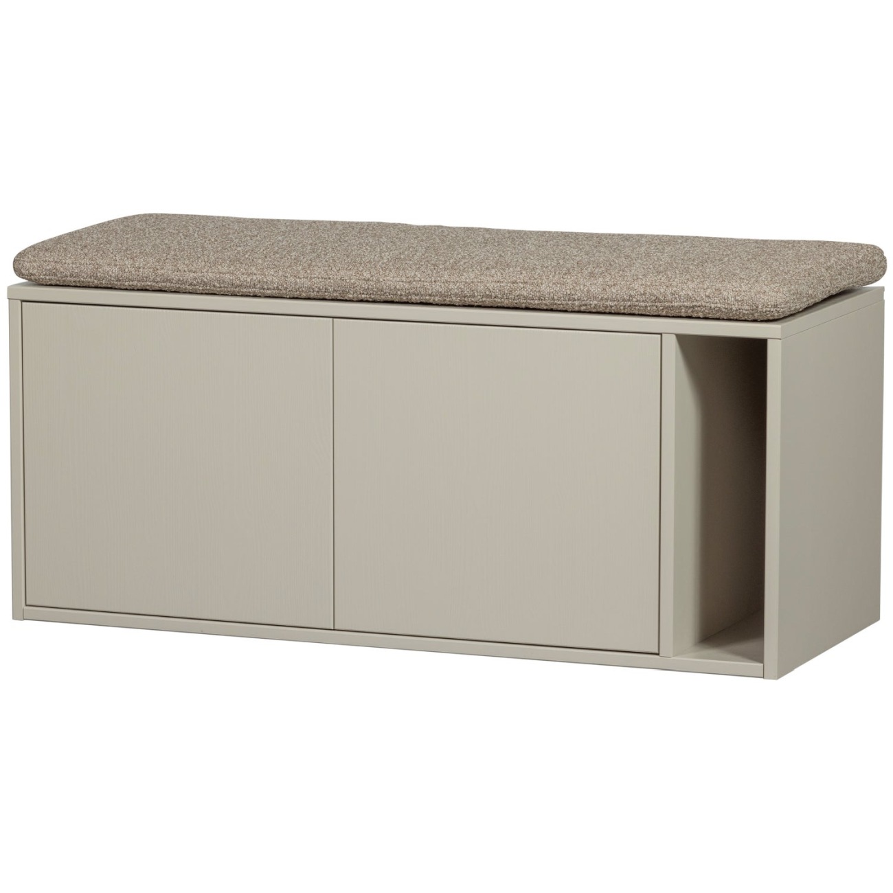Bank Settle Down aus Kiefernholz mit Kissen, 108 cm Bank Settle Down aus Kiefernholz mit Kissen, 108 cm
