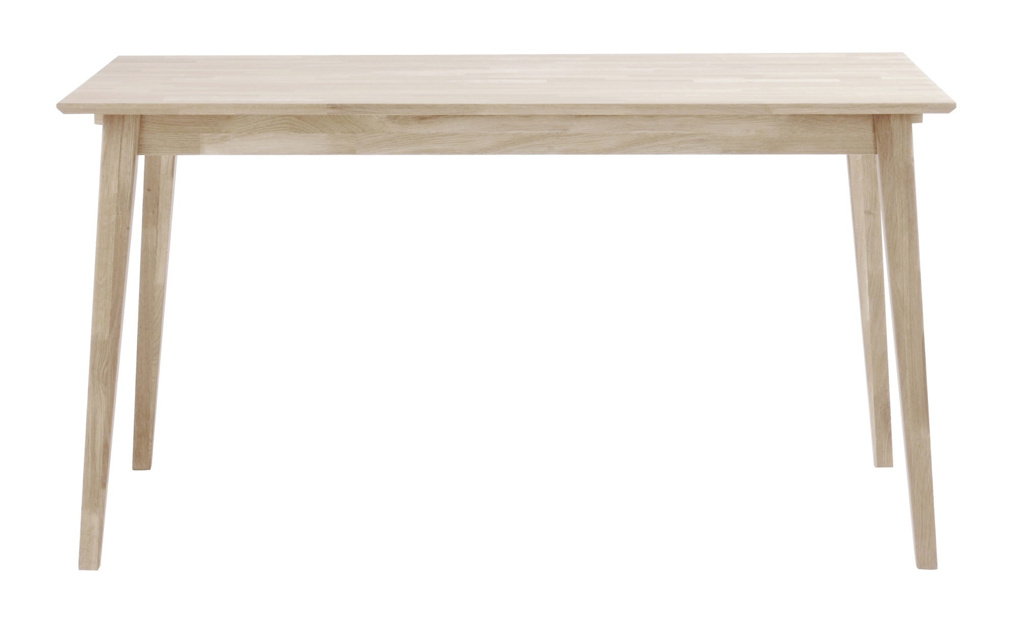 Hochwertiger Esstisch Filippa Rechteckig 140x90cm, Eiche Weiß pigmentiert für jede Einrichtung.