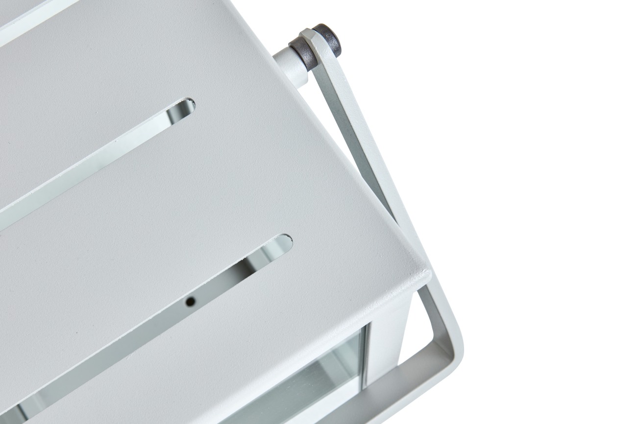 Windlicht Belfort aus Aluminium Small, Hellgrau