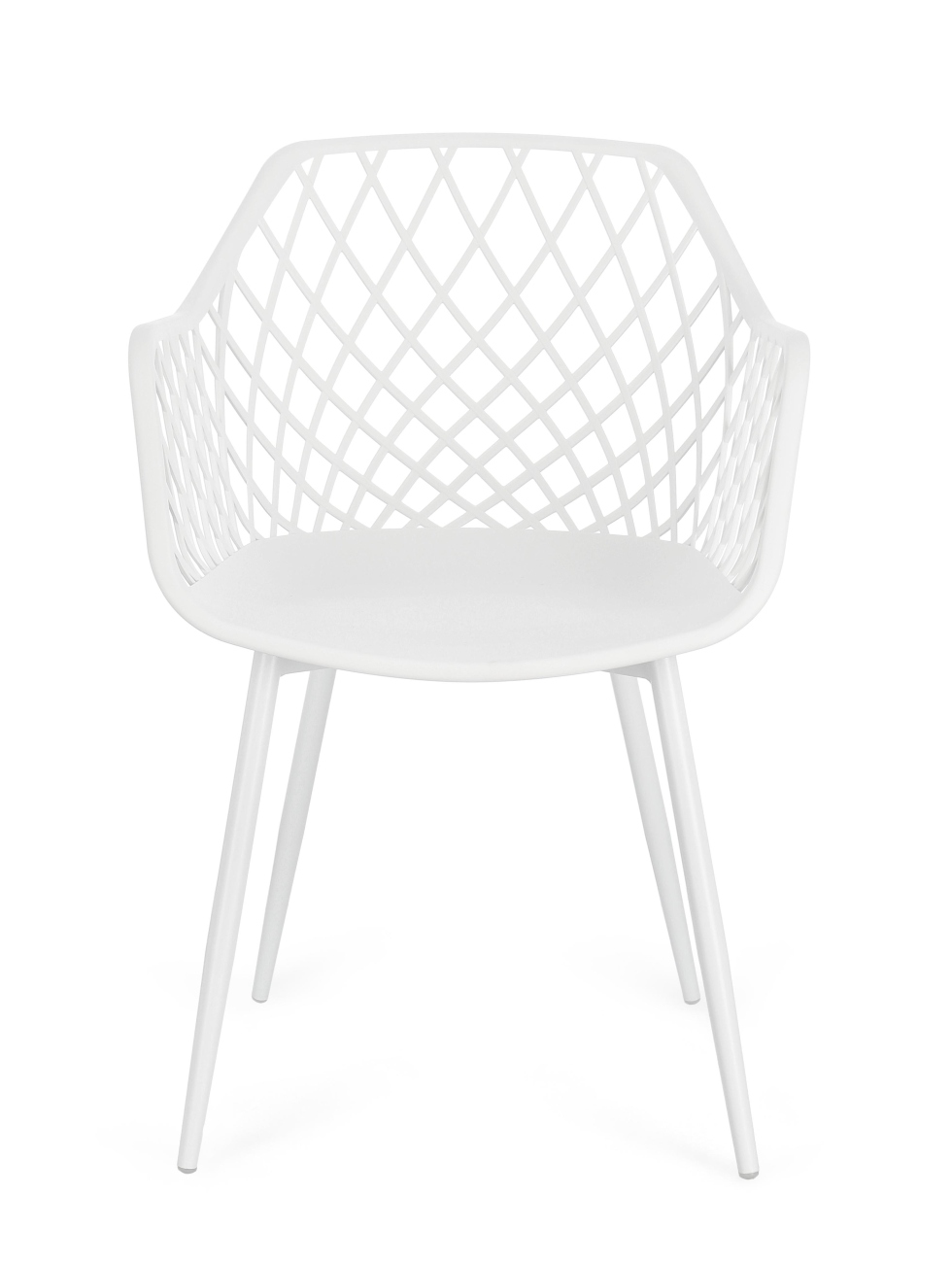 Esszimmerstuhl Optik 4er-Set aus Kunststoff, Weiß Esszimmerstuhl Optik 4er-Set aus Kunststoff, Weiß