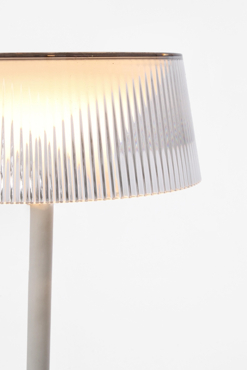 Gartentischleuchte Caral mit LED, Weiß