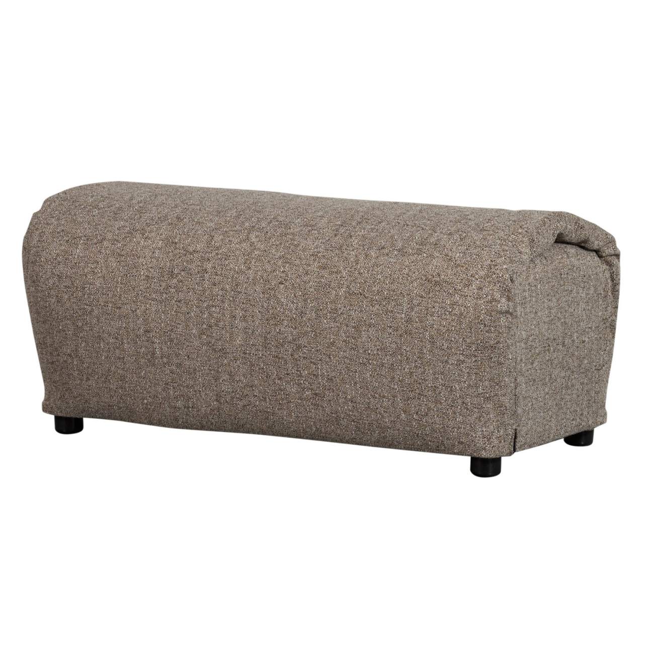Hocker Baggy aus Melange-Stoff, Braun Hocker Baggy aus Melange-Stoff, Braun