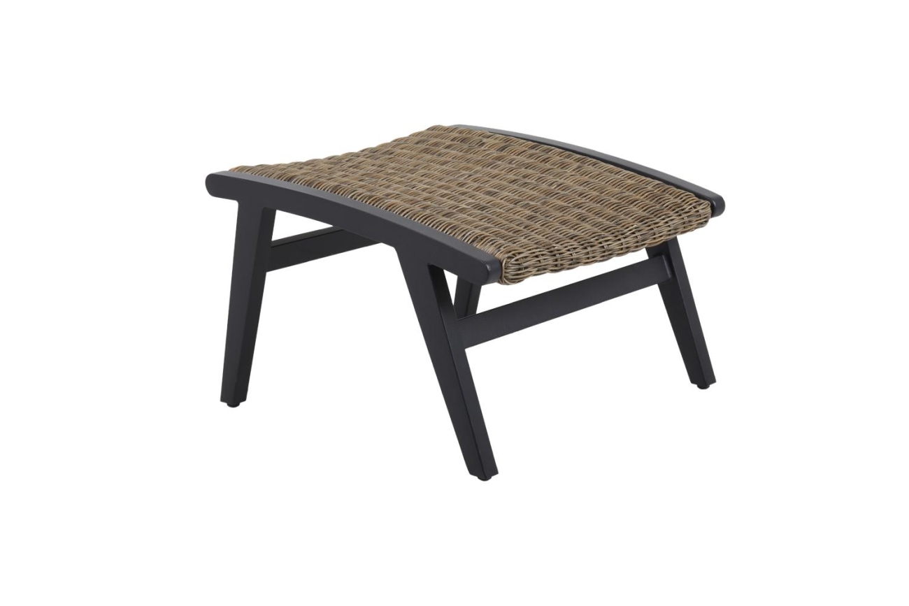 Gartenhocker Kira aus Metall, Schwarz Gartenhocker Kira aus Aluminium, Schwarz