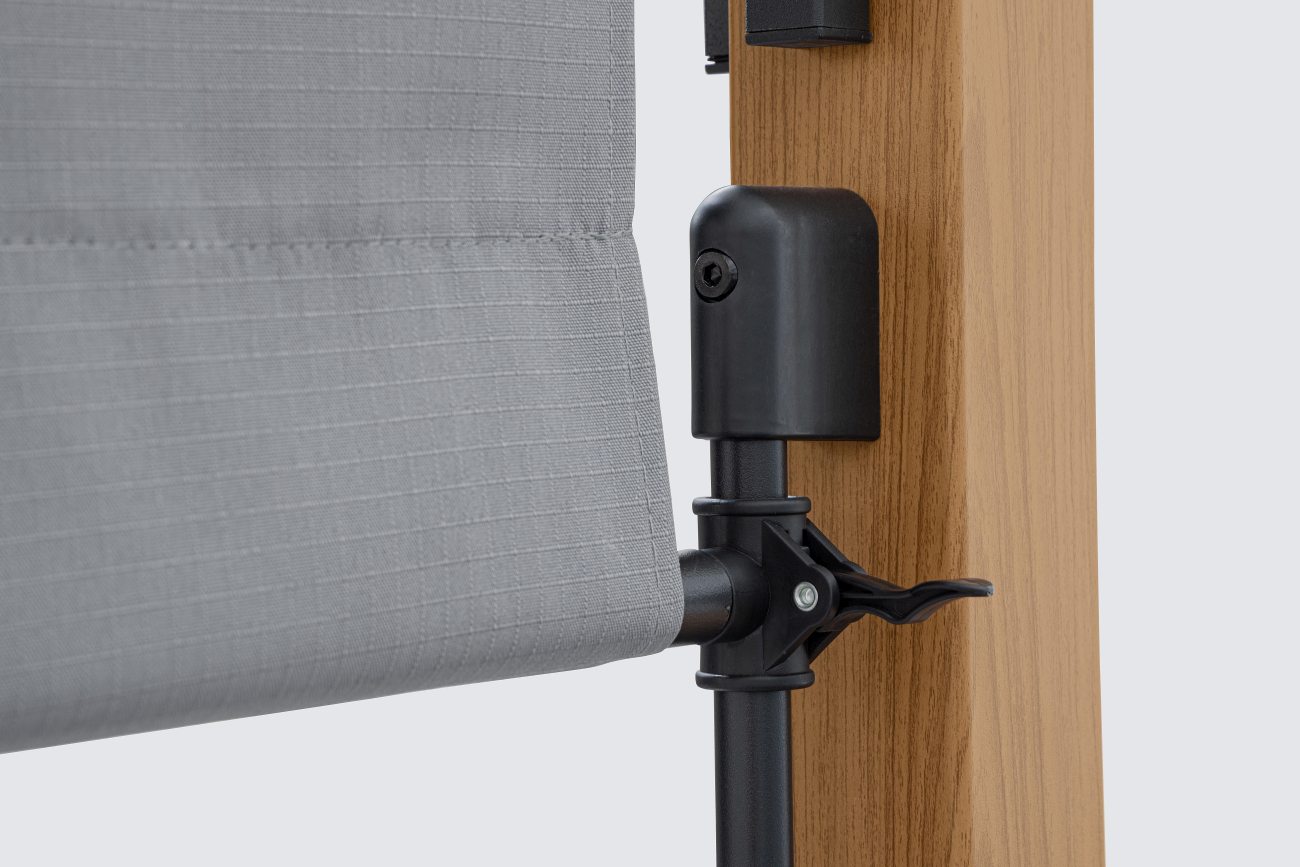 Pavillon Taormina aus Metall, Natur / Anthrazit