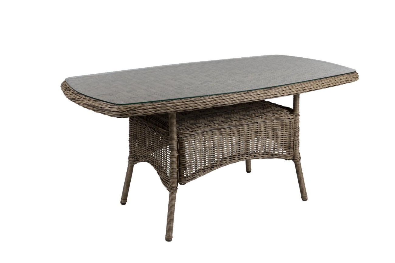 Gartenesstisch Rosita 150x80 cm, Natur Gartenesstisch Rosita 150x80 cm, Natur