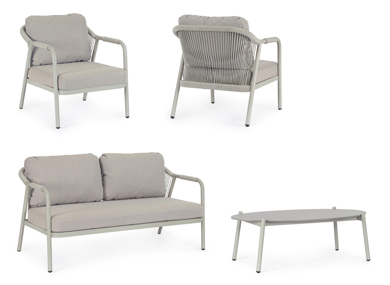 Garten-Set Miravet 4er Gruppe, Saturn / Saturn