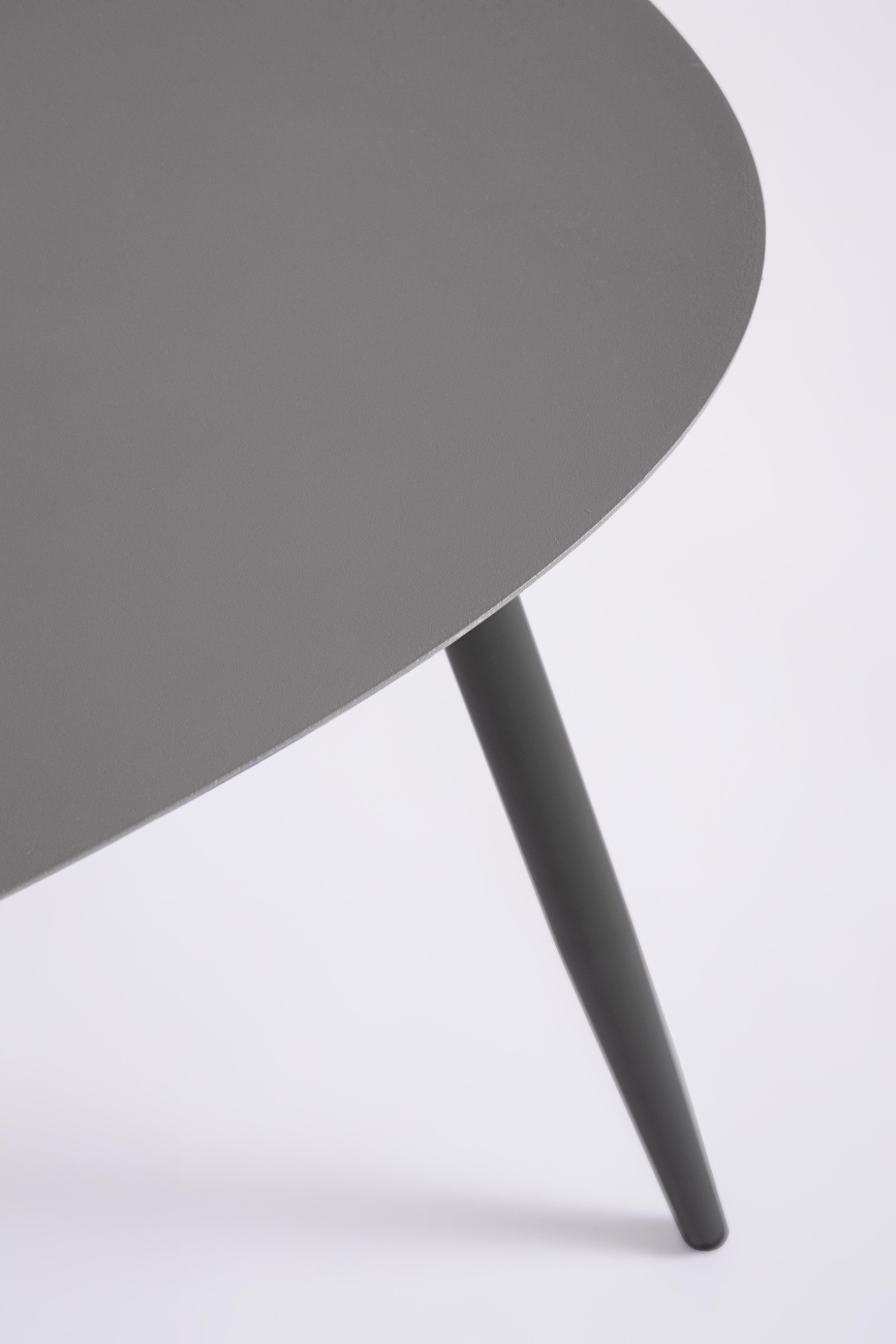 Gartencouchtisch-Set Yvonne aus Metall, Anthrazit