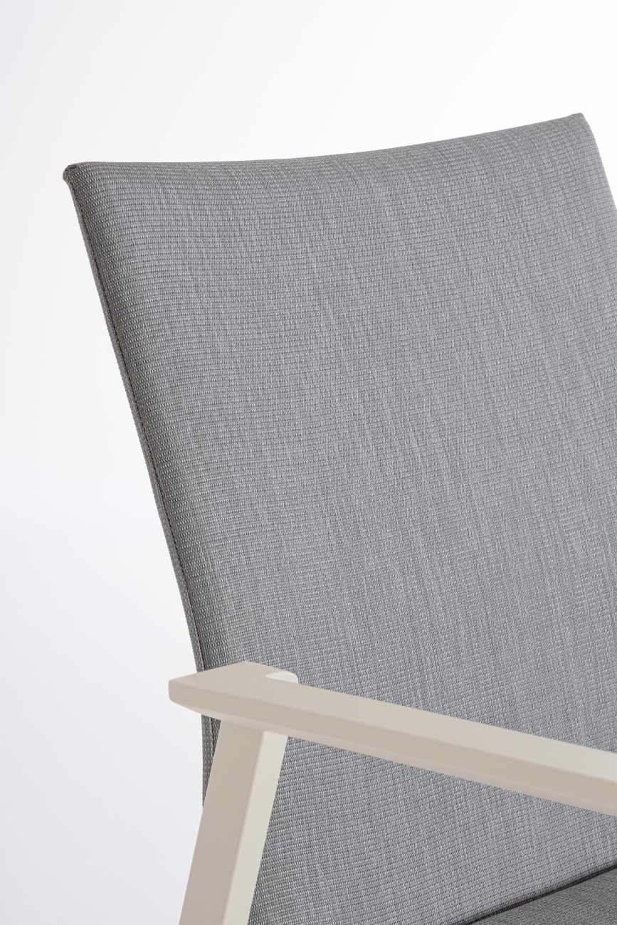 Gartenstuhl Odeon aus Aluminium, Pelikan