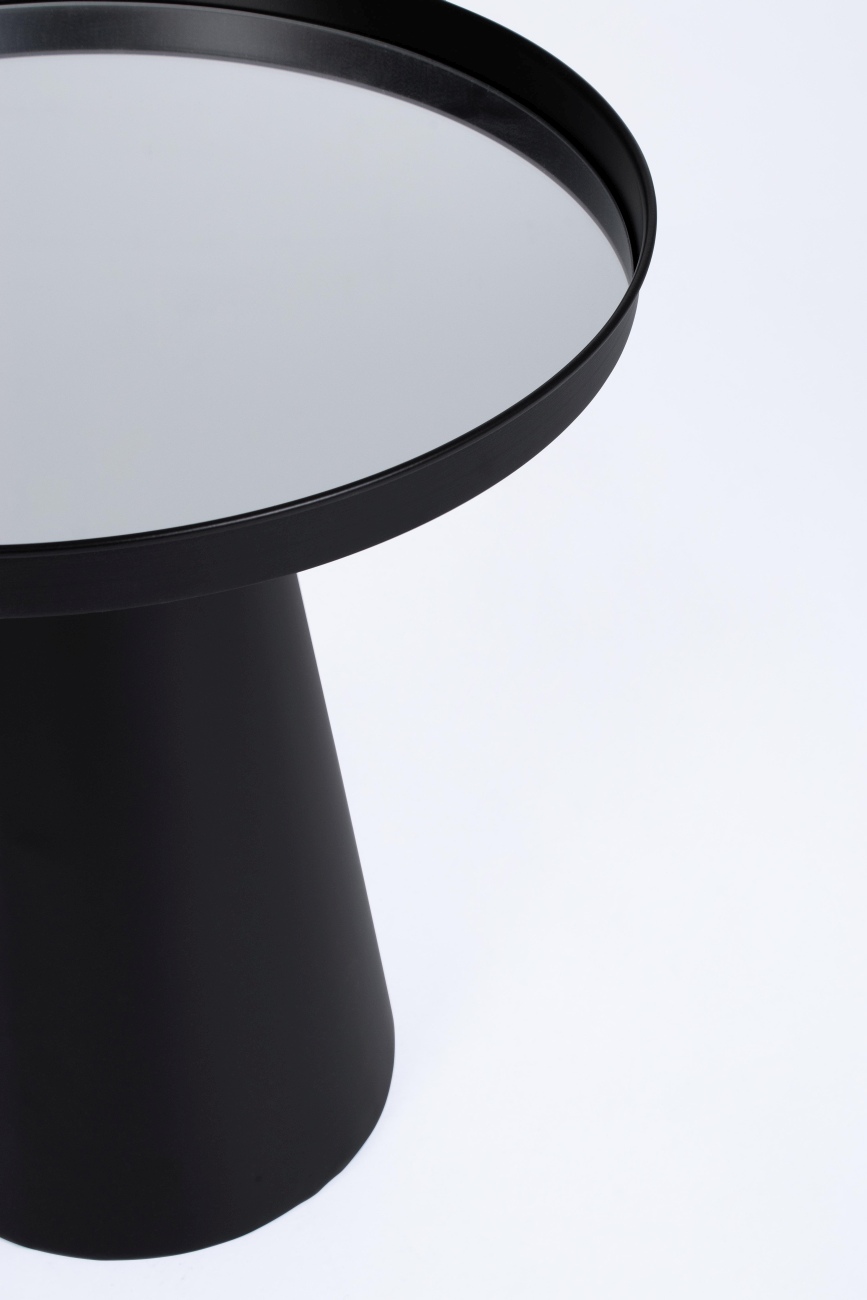 Beistelltisch Reflex 2er-Set aus Metall, Schwarz