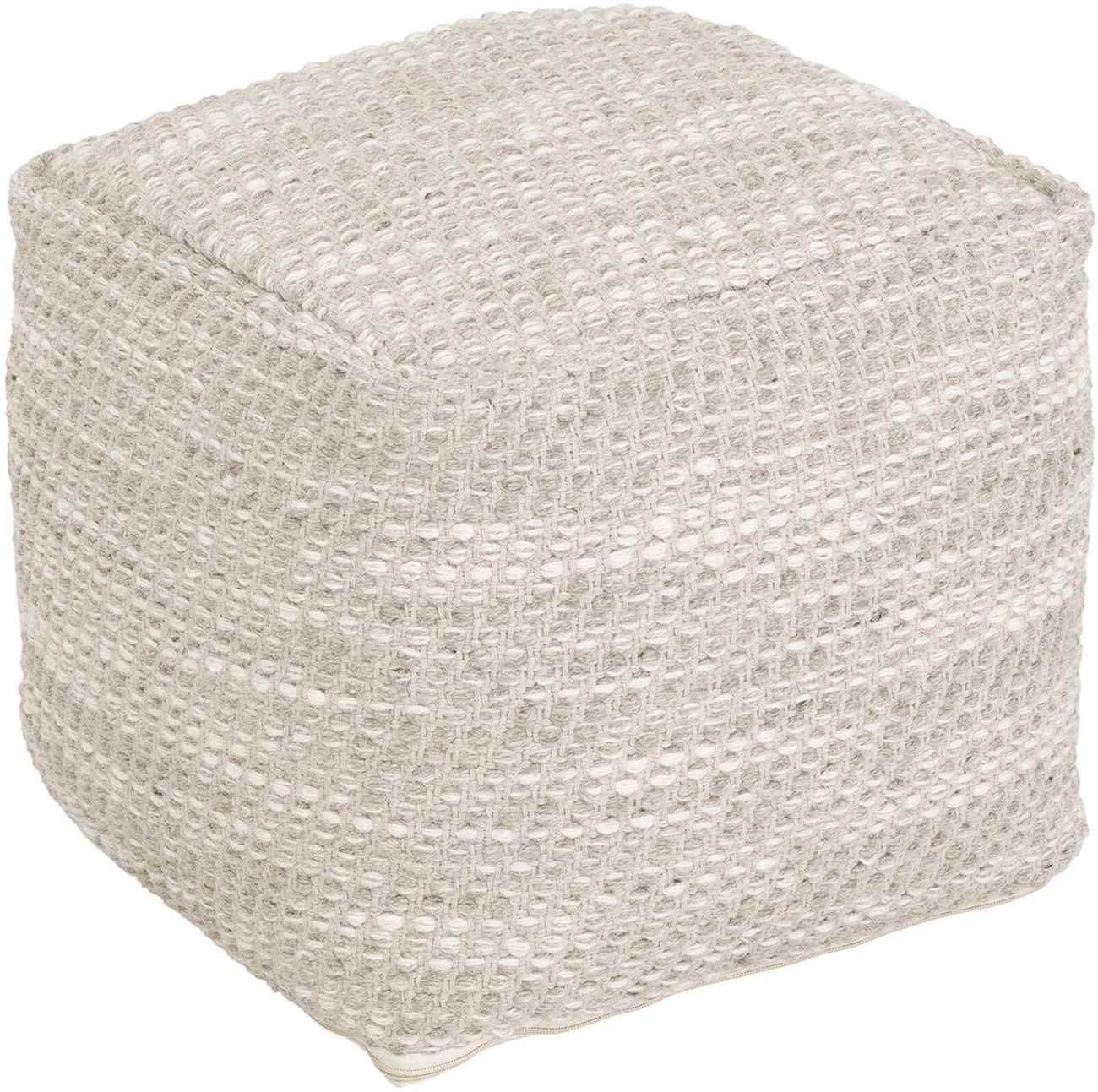 Pouf Asuri aus Stoff, Sand Pouf Asuri aus Stoff, Sand