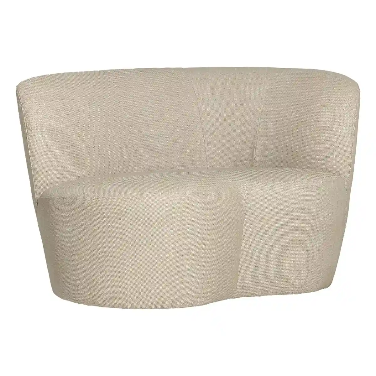 Gartensofa Stone - Aluminium & Polyolefin-Stoff Sand, Rechts