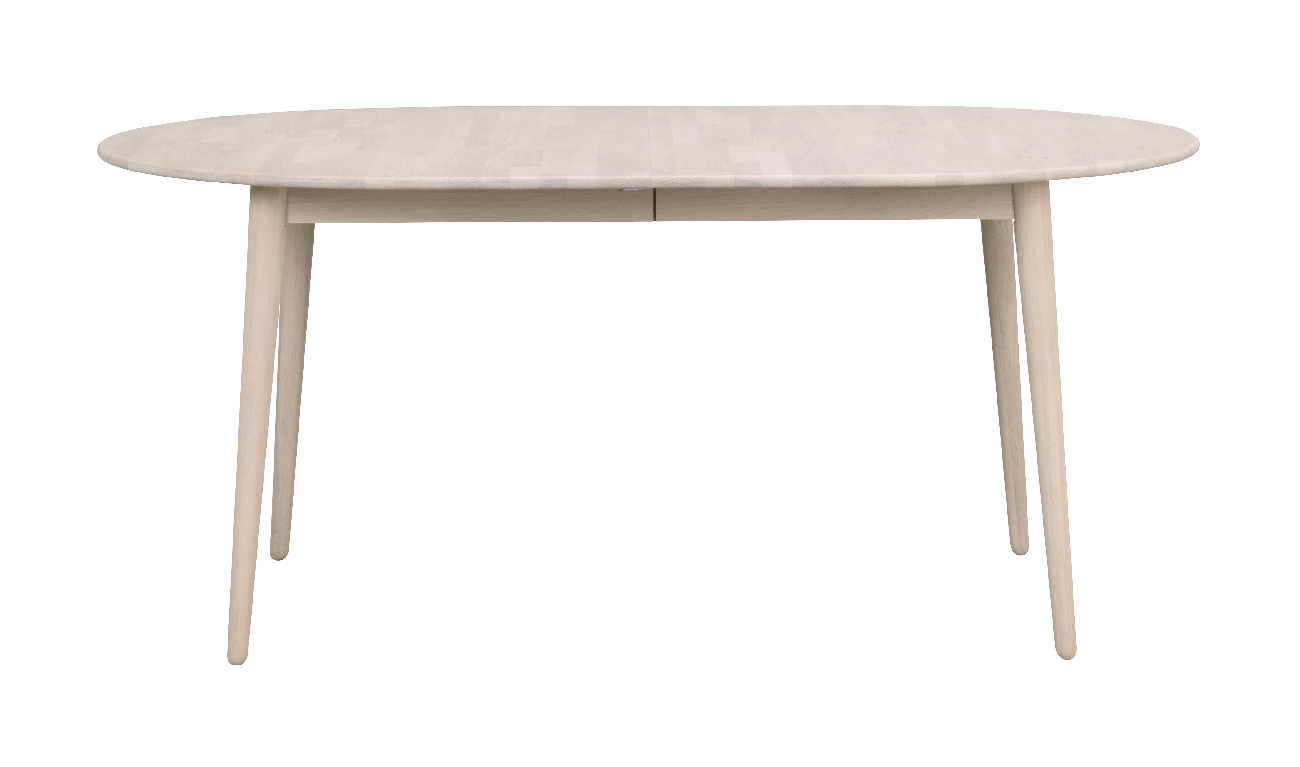Ausziehtisch Tyler Oval 170/210cm, Eiche Weiß pigmentiert