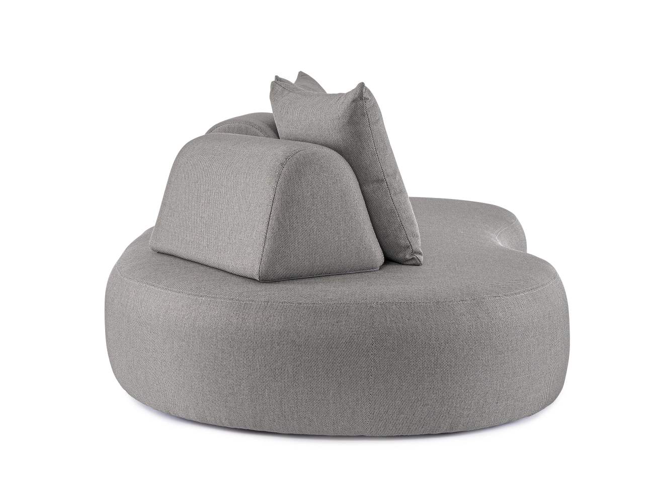 Gartensofa Cooper aus Olefin-Stoff, Grau