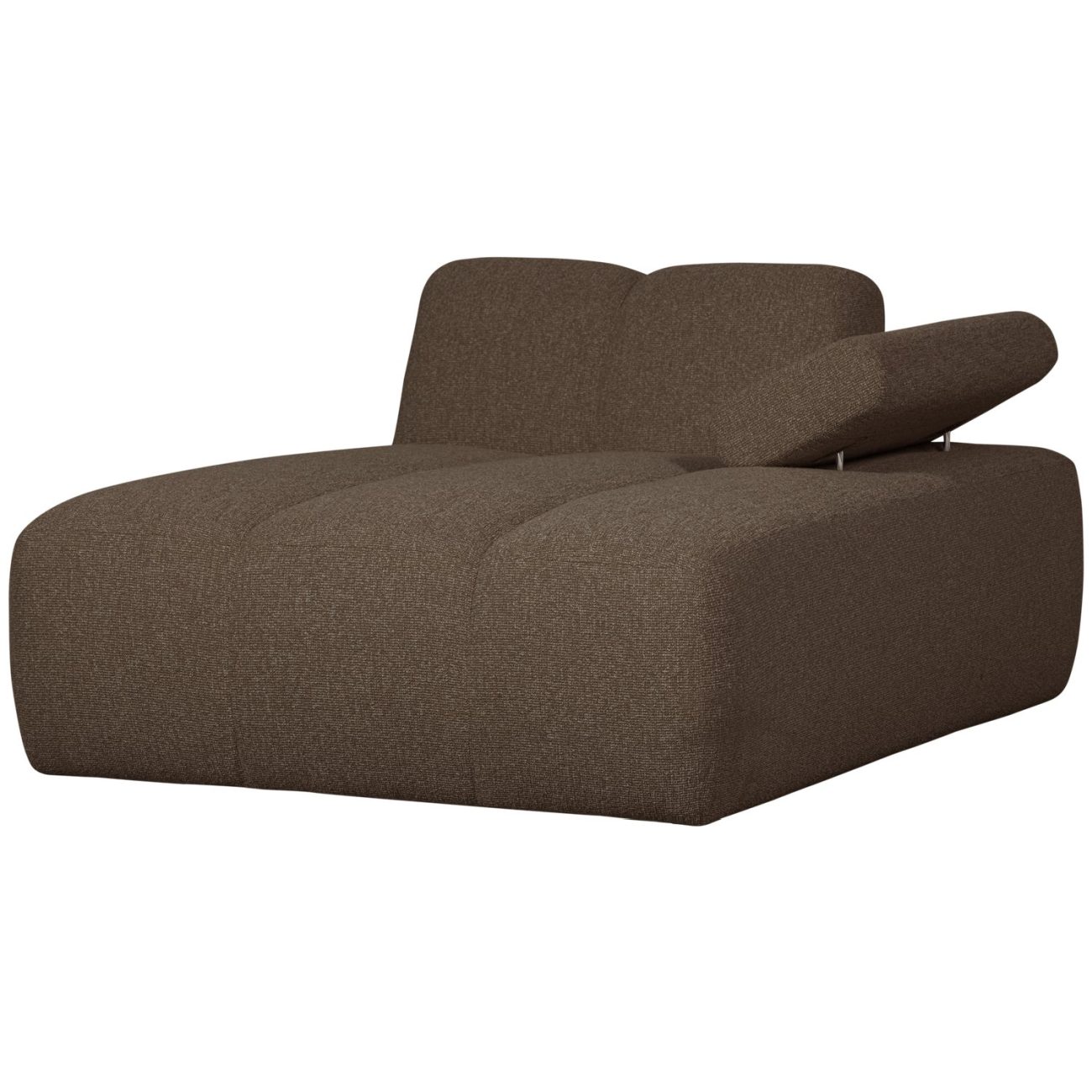 Modulsofa Mojo Boucle Chaiselongue-Rechts, Braun