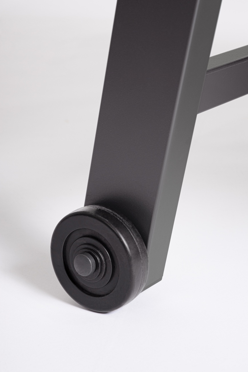 Gartenliege Hilde mit Rollen aus Aluminium, Grün