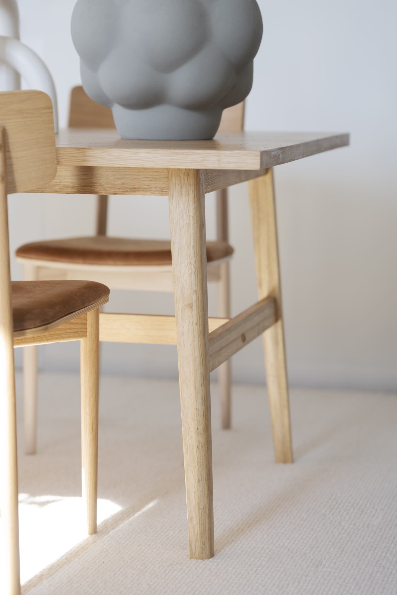 Komfortabel & schön – Esstisch Plainfield 220x100cm, Eiche Natur.