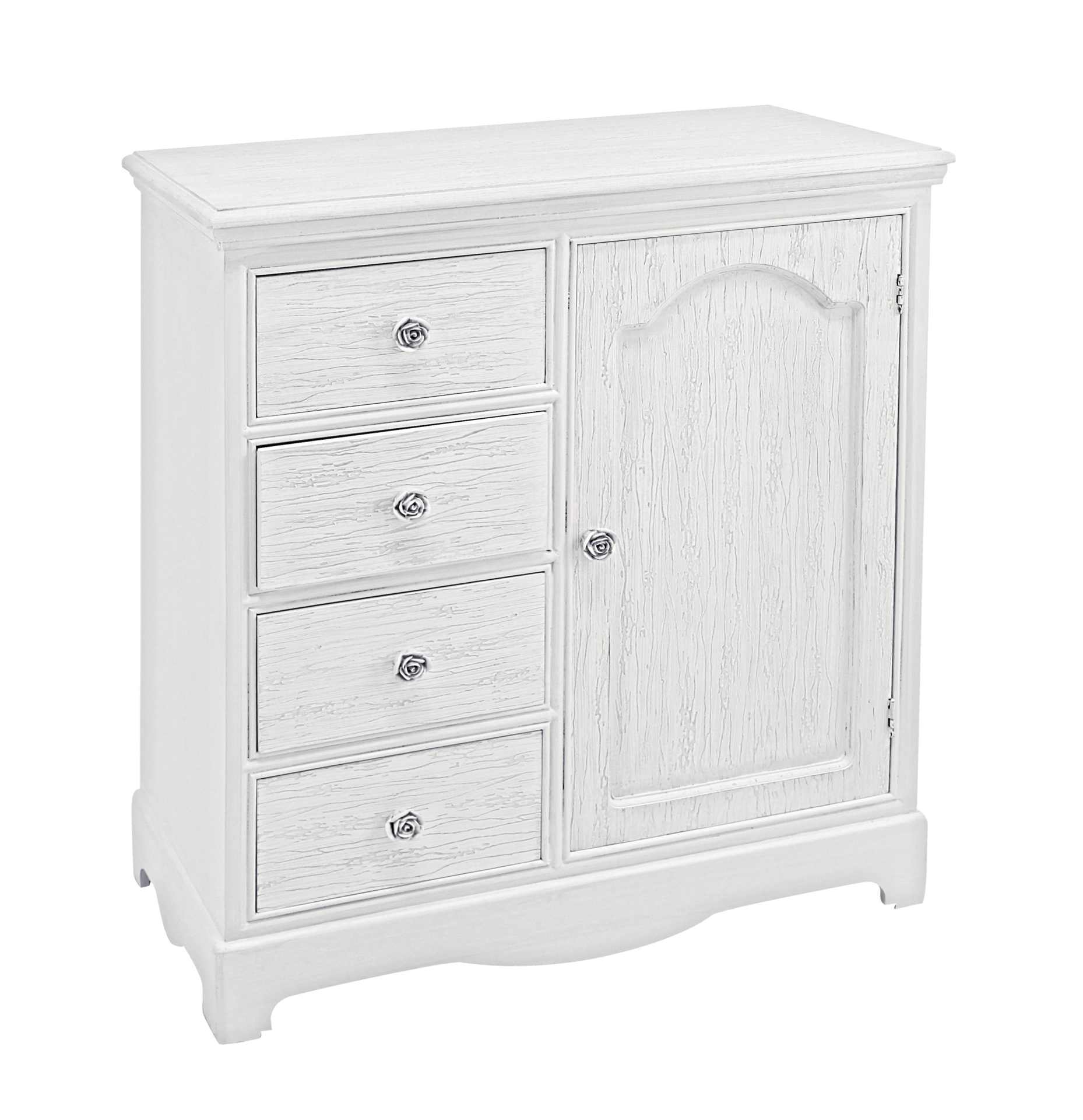 Kommode Blanc aus MDF, 66 cm