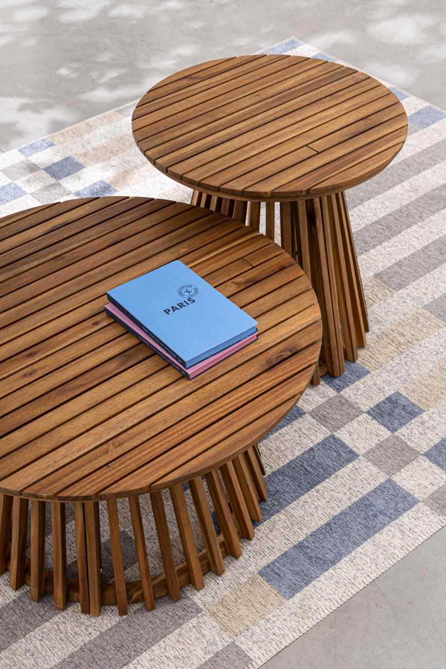 Gartencouchtisch Rodano aus Akazienholz, Ø 70 cm