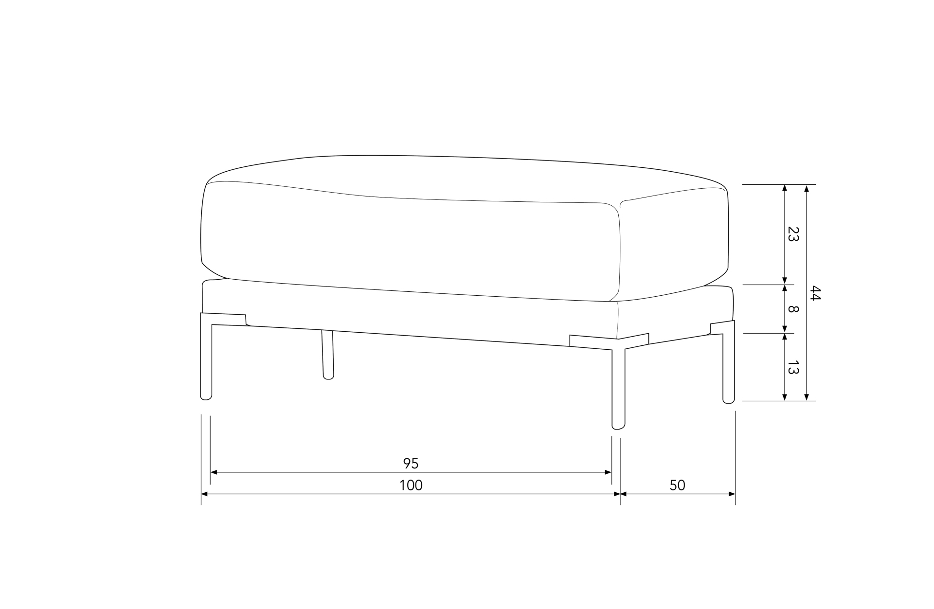 Das Modulsofa Couple Lounge überzeugt mit seinem modernen Design. Das Lounge Element mit der Ausführung 50 cm wurde aus Melange Stoff gefertigt, welcher einen einen braunen Farbton besitzen. Das Gestell ist aus Metall und hat eine schwarze Farbe. Das Elem