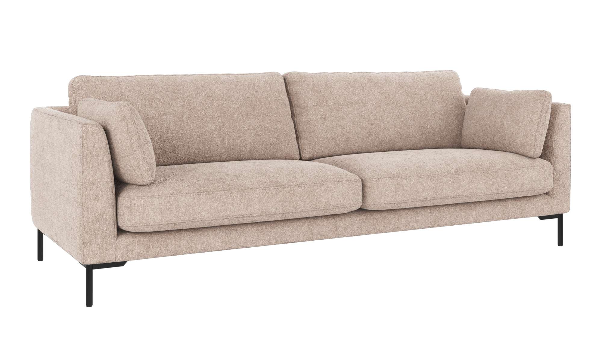 Sofa Corwin 3-Sitzer, Bezug Greg Hellbeige