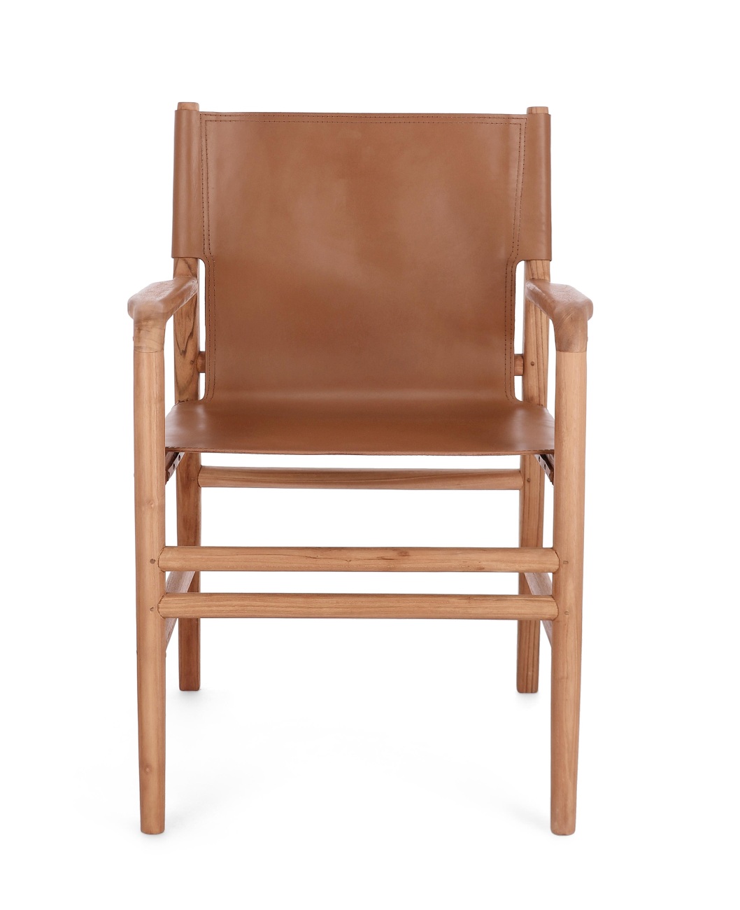 Esszimmerstuhl Caroline mit Armlehne, Cognac