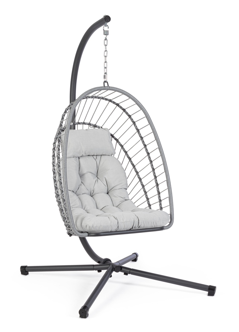 Gartensessel Errol aus Metall, Hellgrau Gartensessel Errol aus Metall, Hellgrau