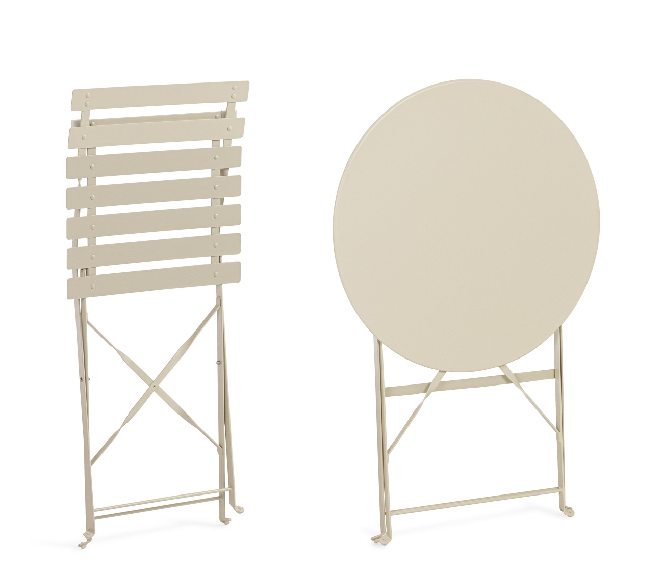 Garten-Set Austin, Stühle & Tisch, Gips