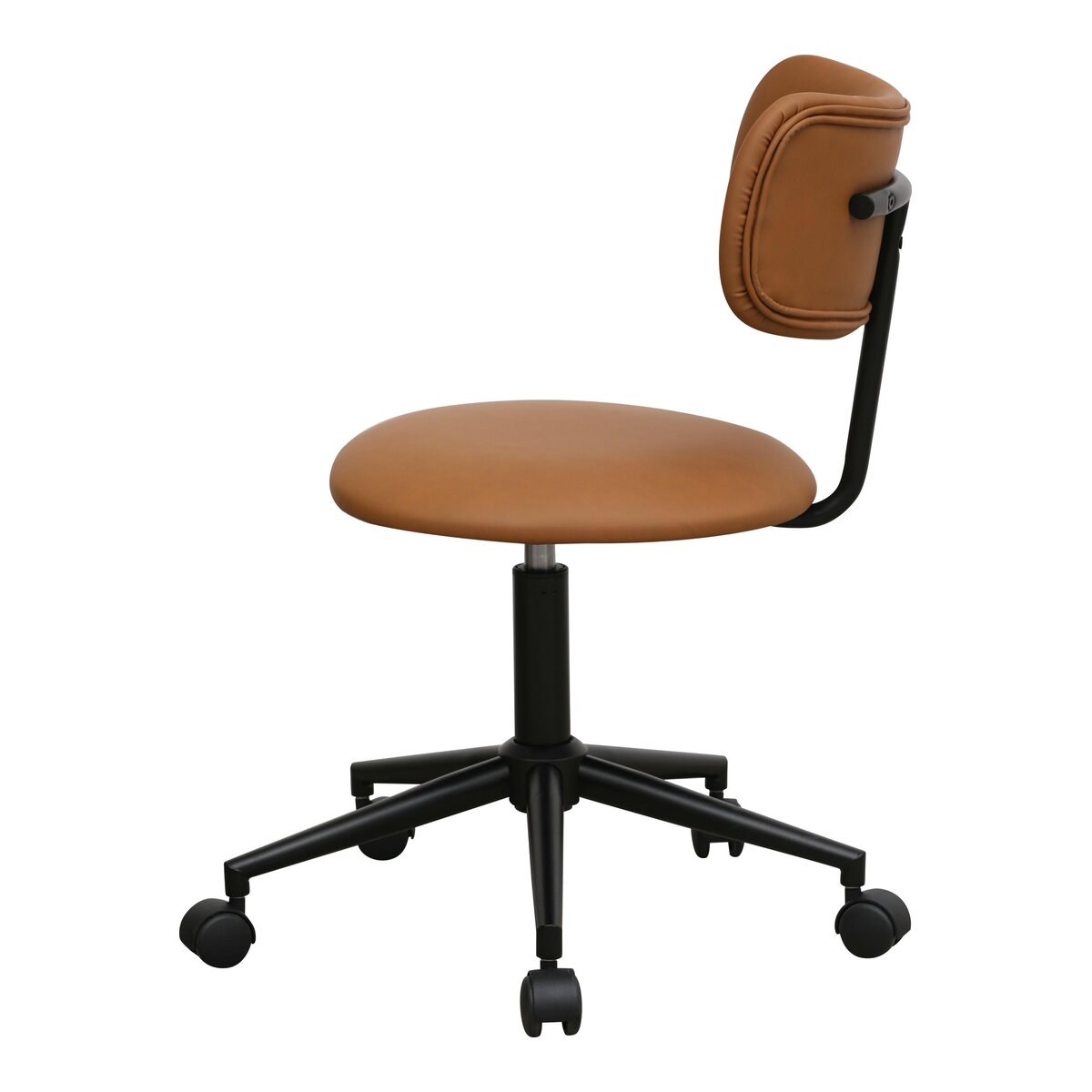 Bürostuhl Xory aus Kunstleder - Drehbar, Höhenverstellbar, Neigbar, Hellbraun