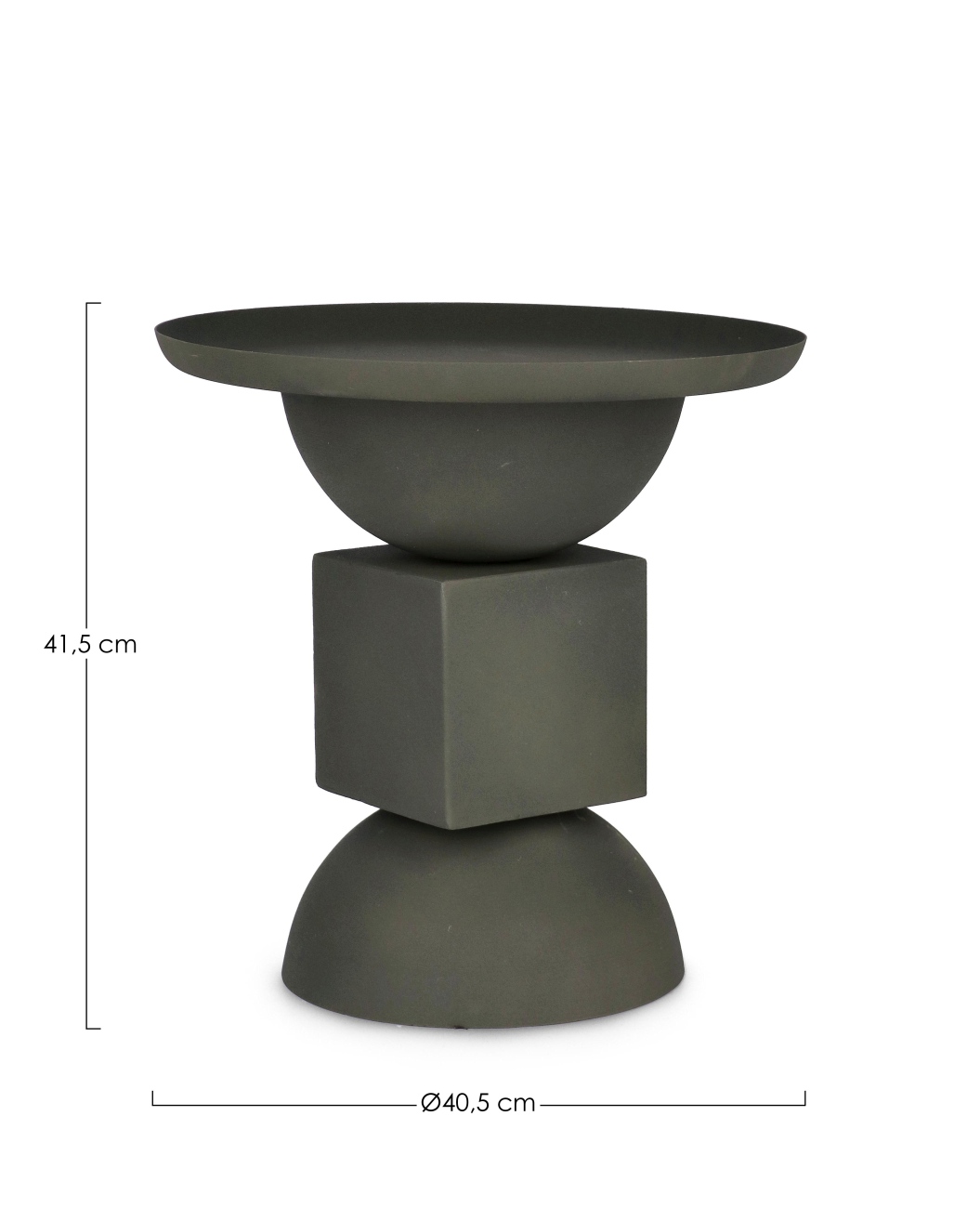 Beistelltisch Alka aus Metall, Grün