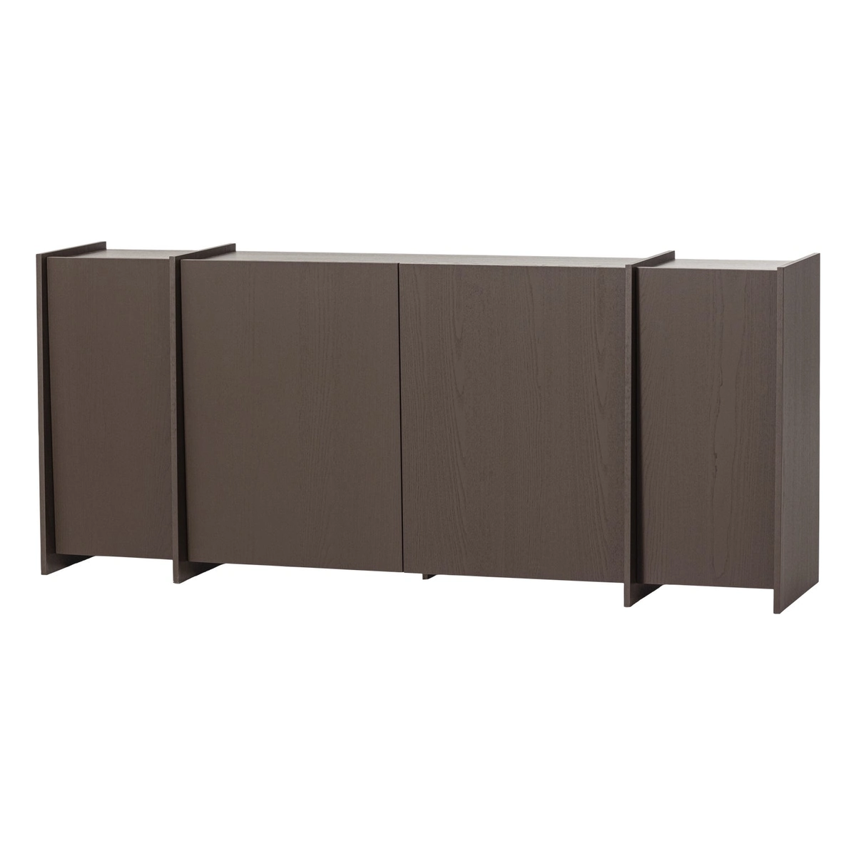 Sideboard Brock - Aschenfurnier Mittelbraun, 200 cm