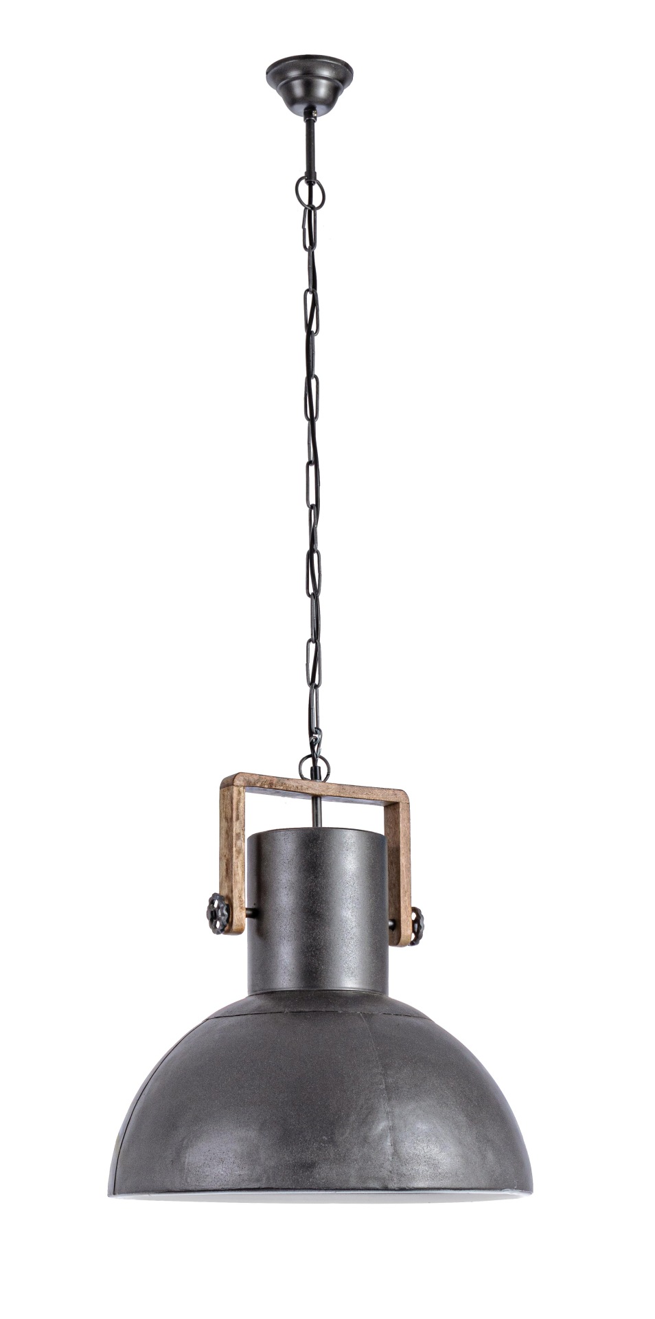 Hängeleuchte Odessa Klein aus Mangoholz, Anthrazit Hängeleuchte Odessa Klein aus Mangoholz, Anthrazit