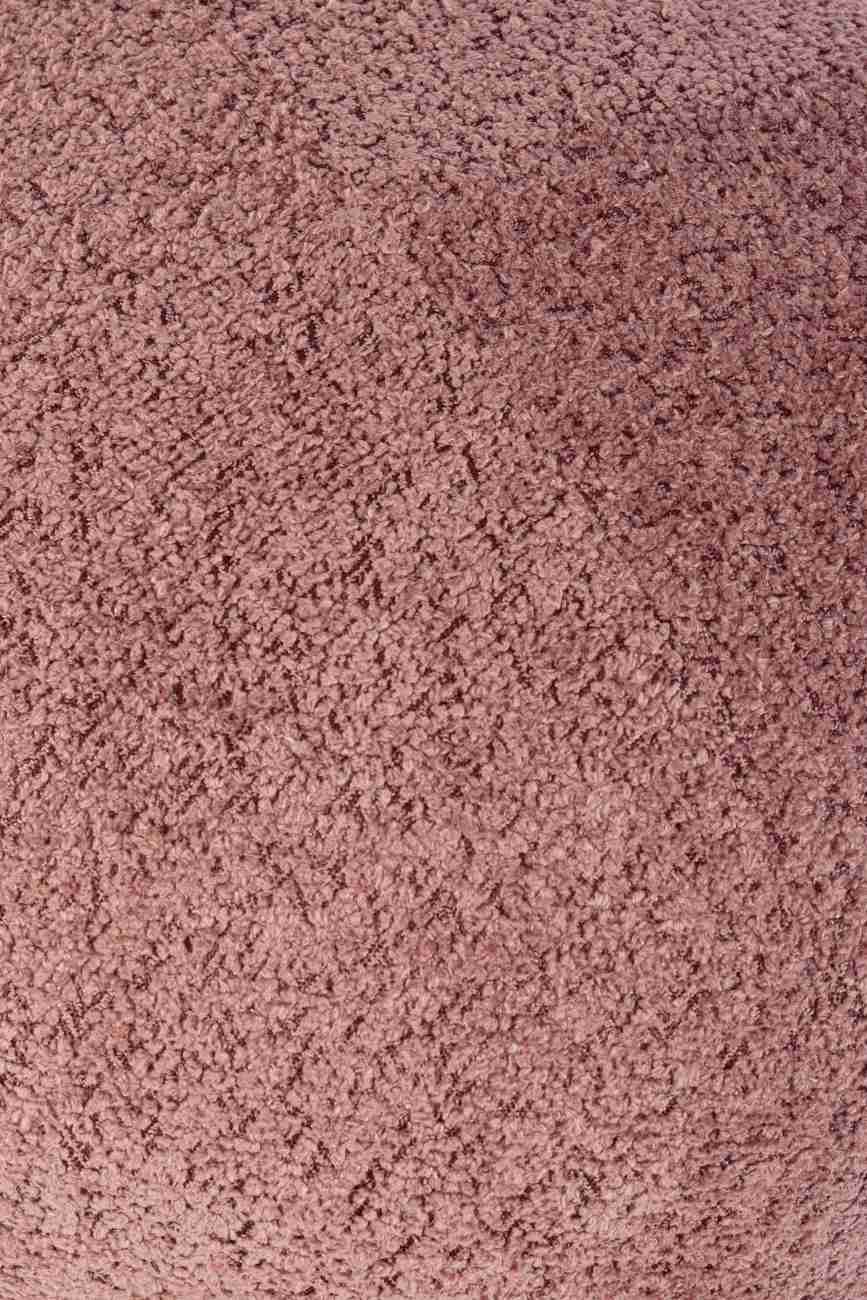 Hocker Dayla aus Boucle-Stoff, Rot