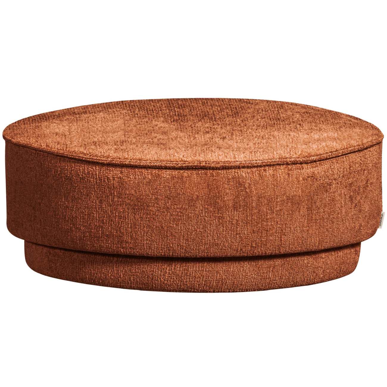 Hocker Pearl aus Melange-Stoff Ø 80 cm, Rust Hocker Pearl aus Melange-Stoff Ø 80 cm, Rust
