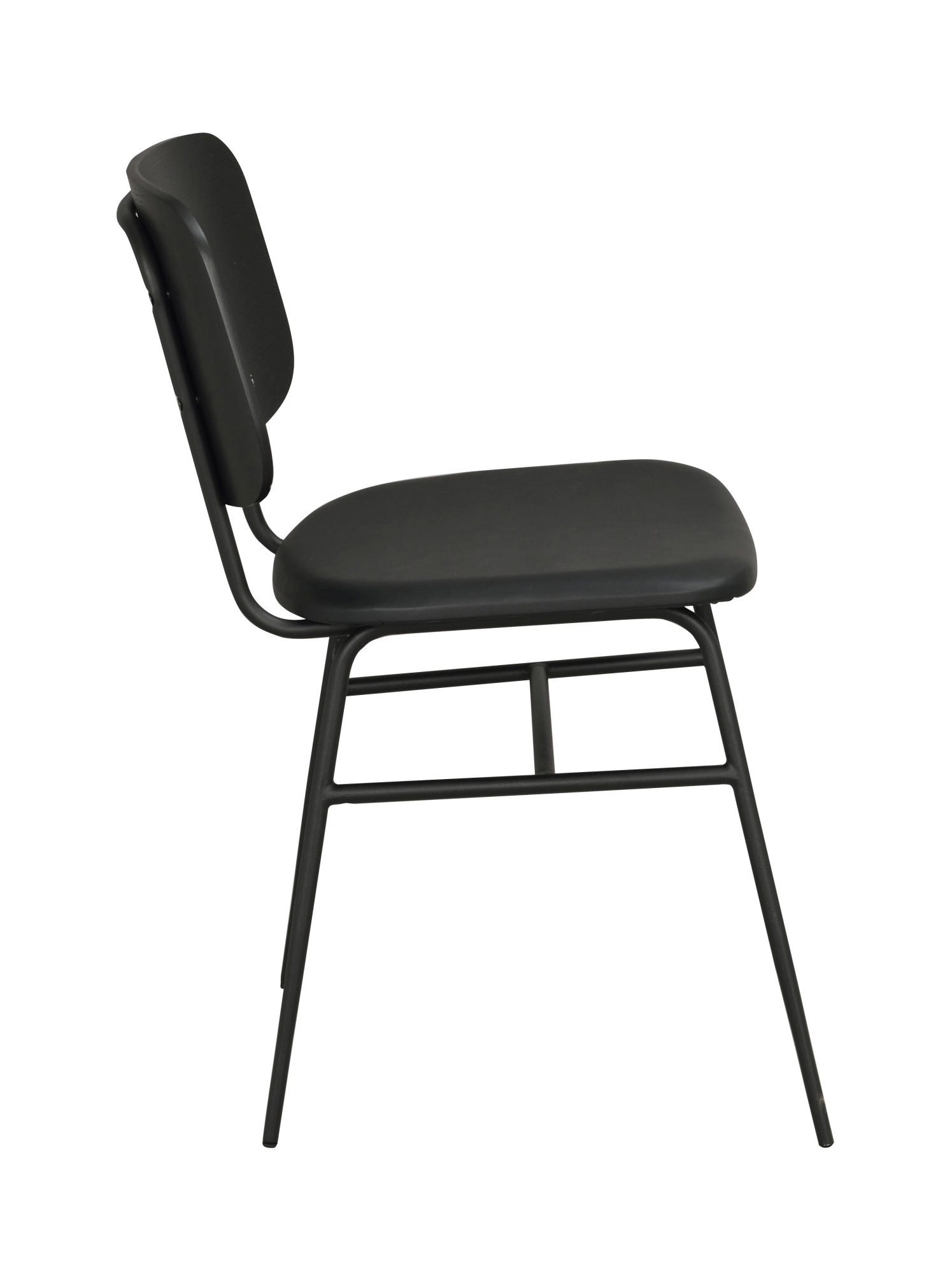 Stuhl Brent 2er Set, Esche Schwarz – modernes Design trifft Komfort.