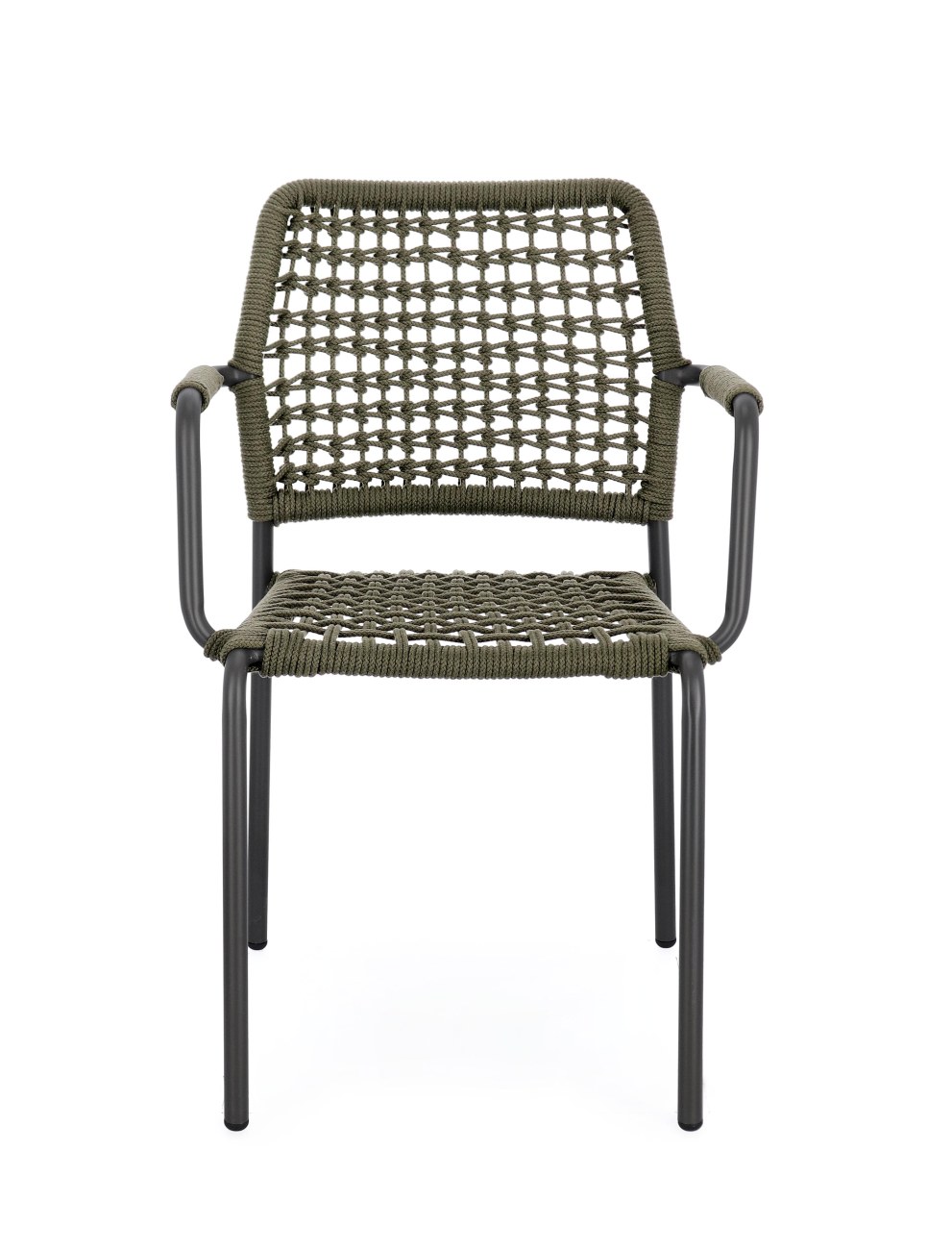 Gartenstuhl Rajada aus Aluminium, Grün / Anthrazit