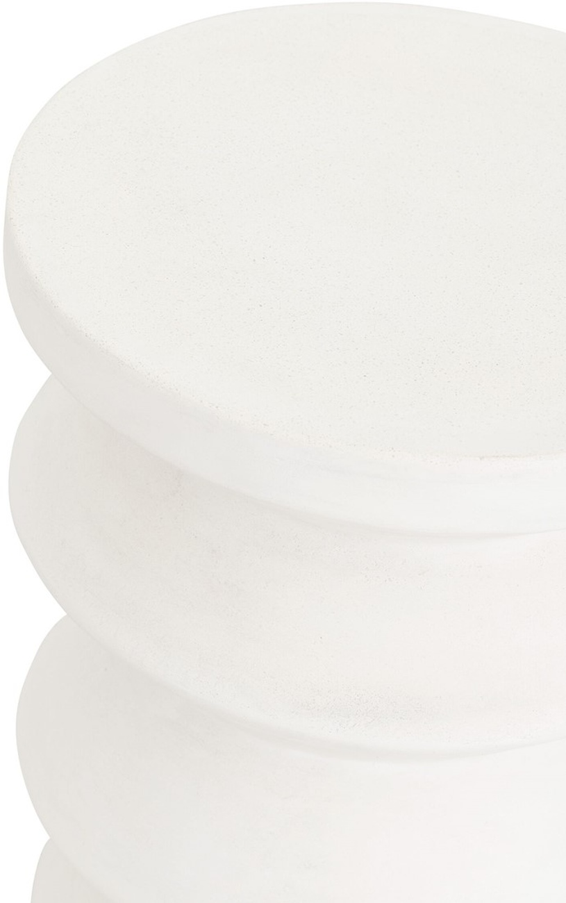 Hocker Zig Zag aus Faserzement, Ø 34 cm