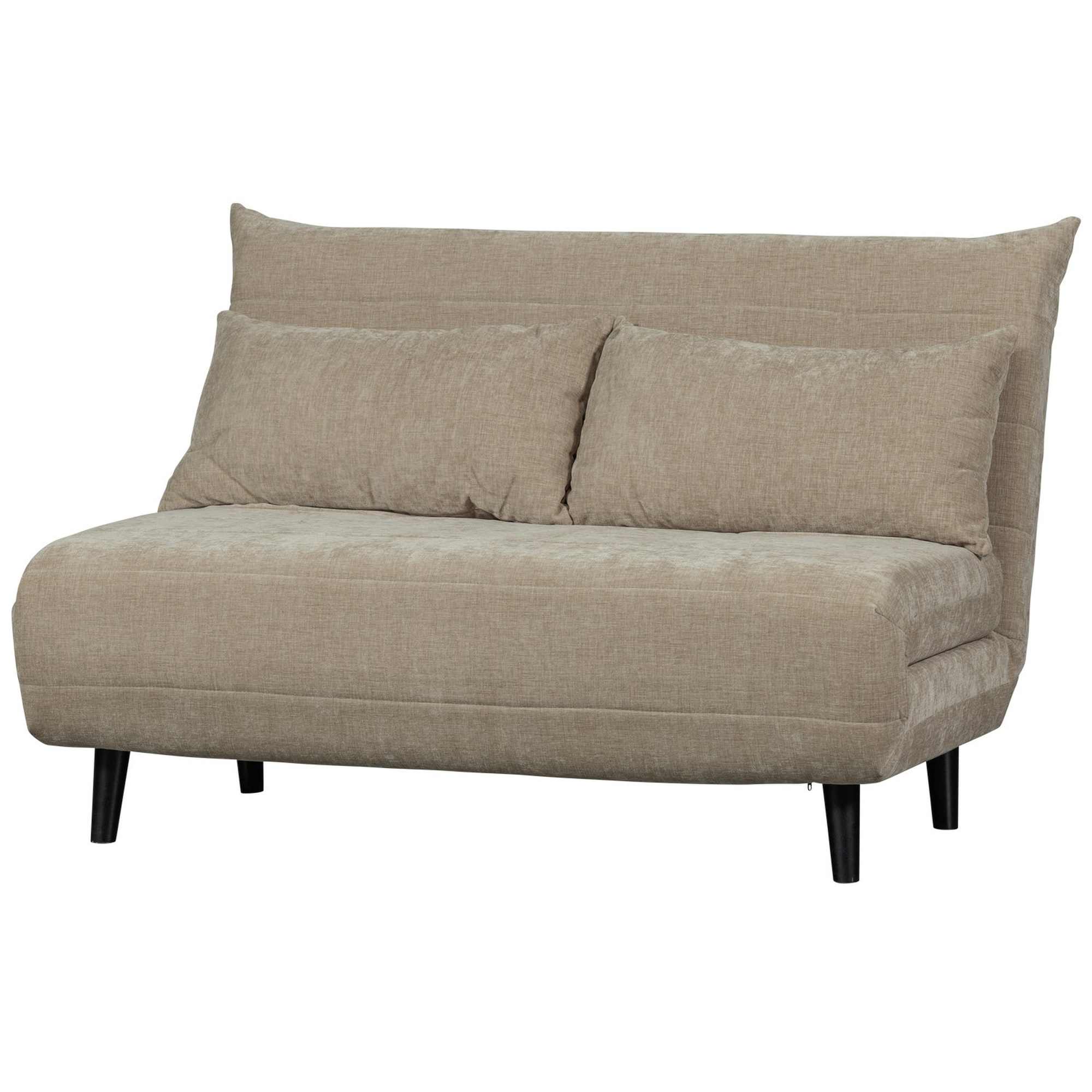 Schlafsofa aus Samt natur | platzsparend & schnell ausziehbar