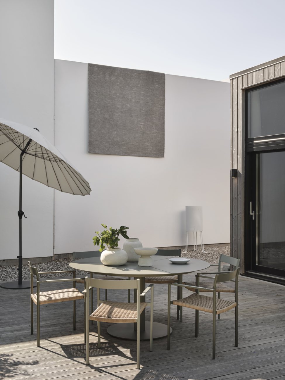 Gartenstuhl DK mit Armlehne, Nordic Green