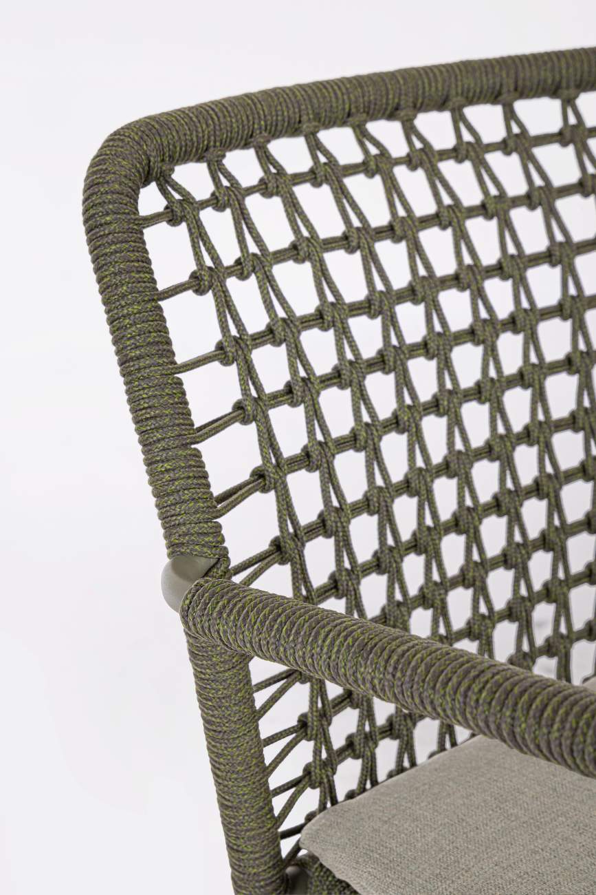 Gartenstuhl Canar aus Metall, Grün