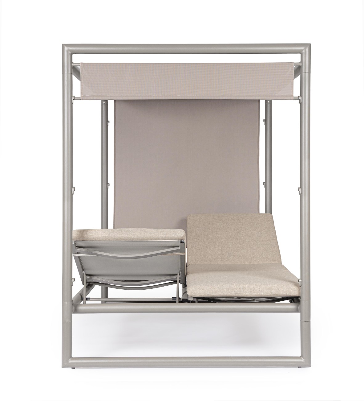 Gartendaybed Konnor aus Aluminium, Rastin