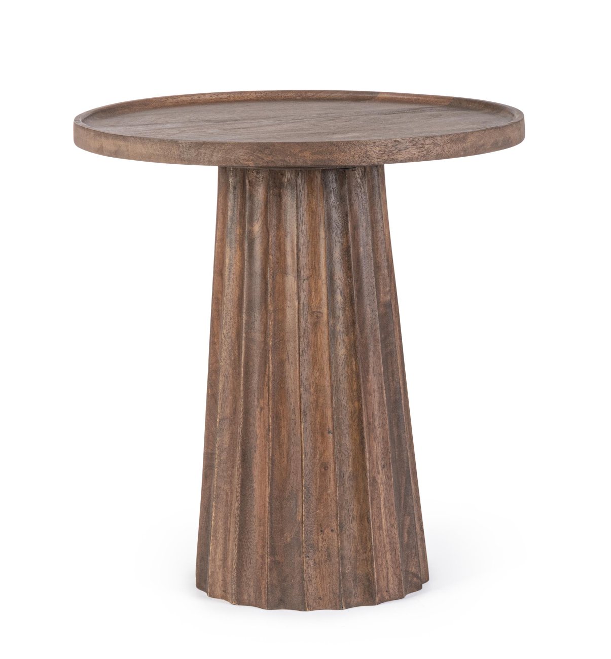 Couchtisch Orissa aus Mangoholz Ø 46 cm, Braun Couchtisch Orissa aus Mangoholz Ø 46 cm, Braun