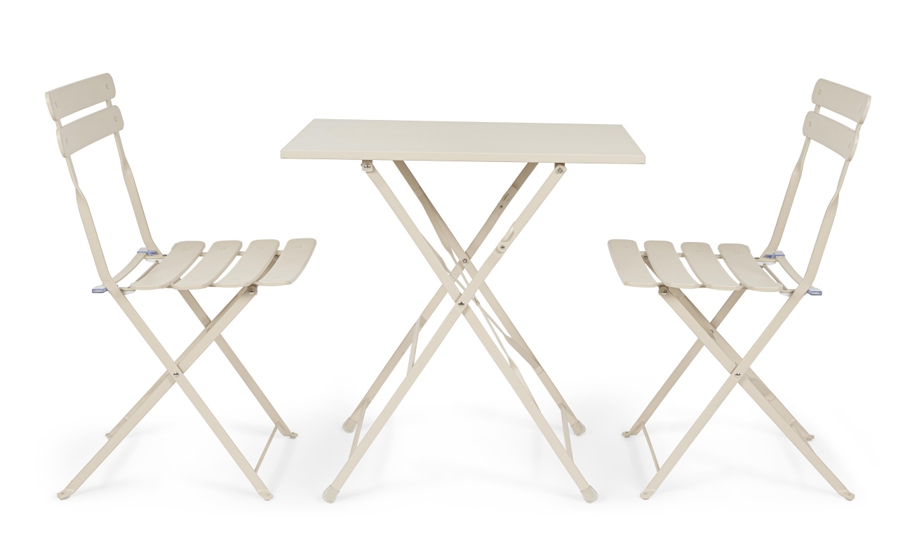 Gartenstuhl Yasmin aus Metall, Champagner