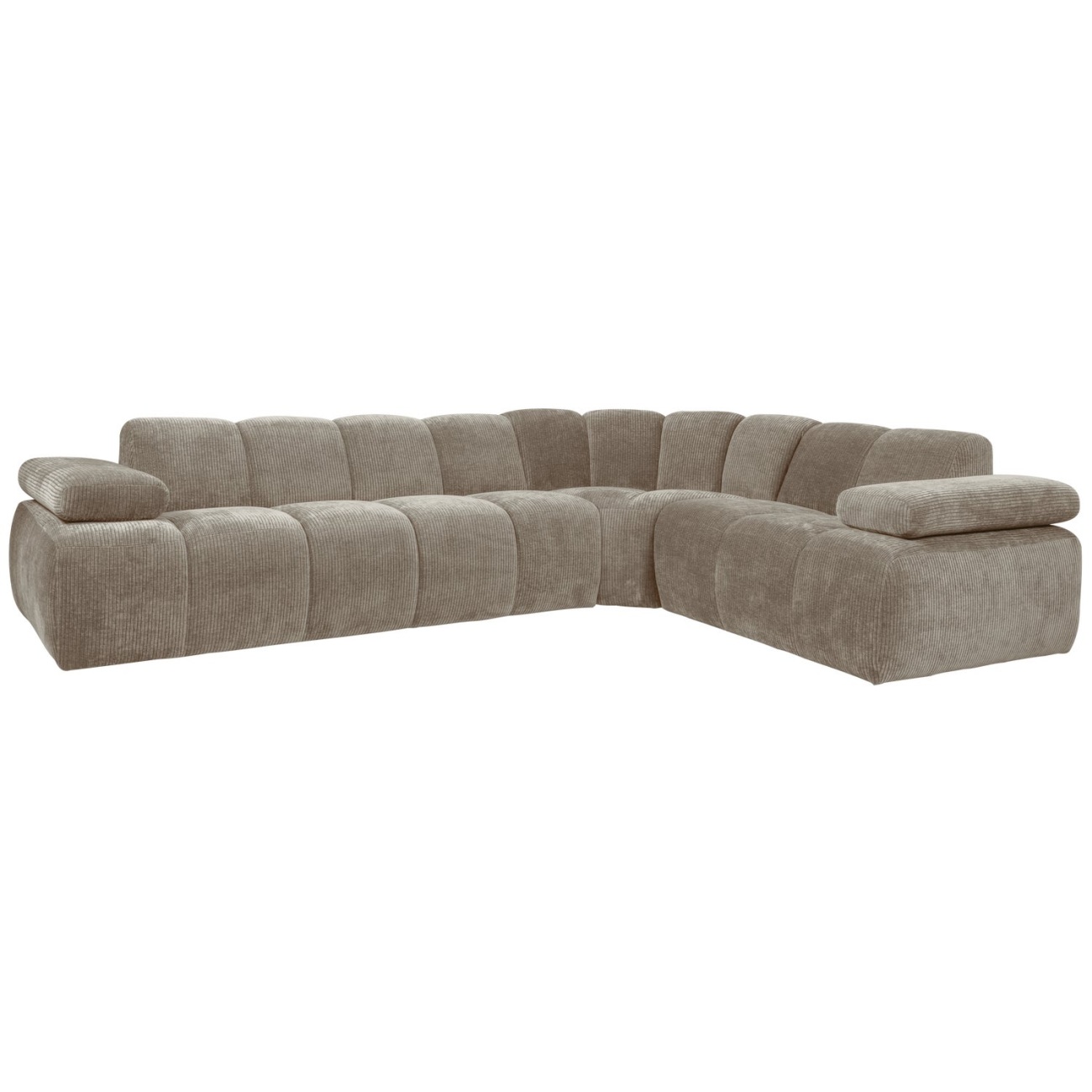 Ecksofa Mojo aus Flachcord Rechts, Sand Ecksofa Mojo aus Flachcord Rechts, Sand