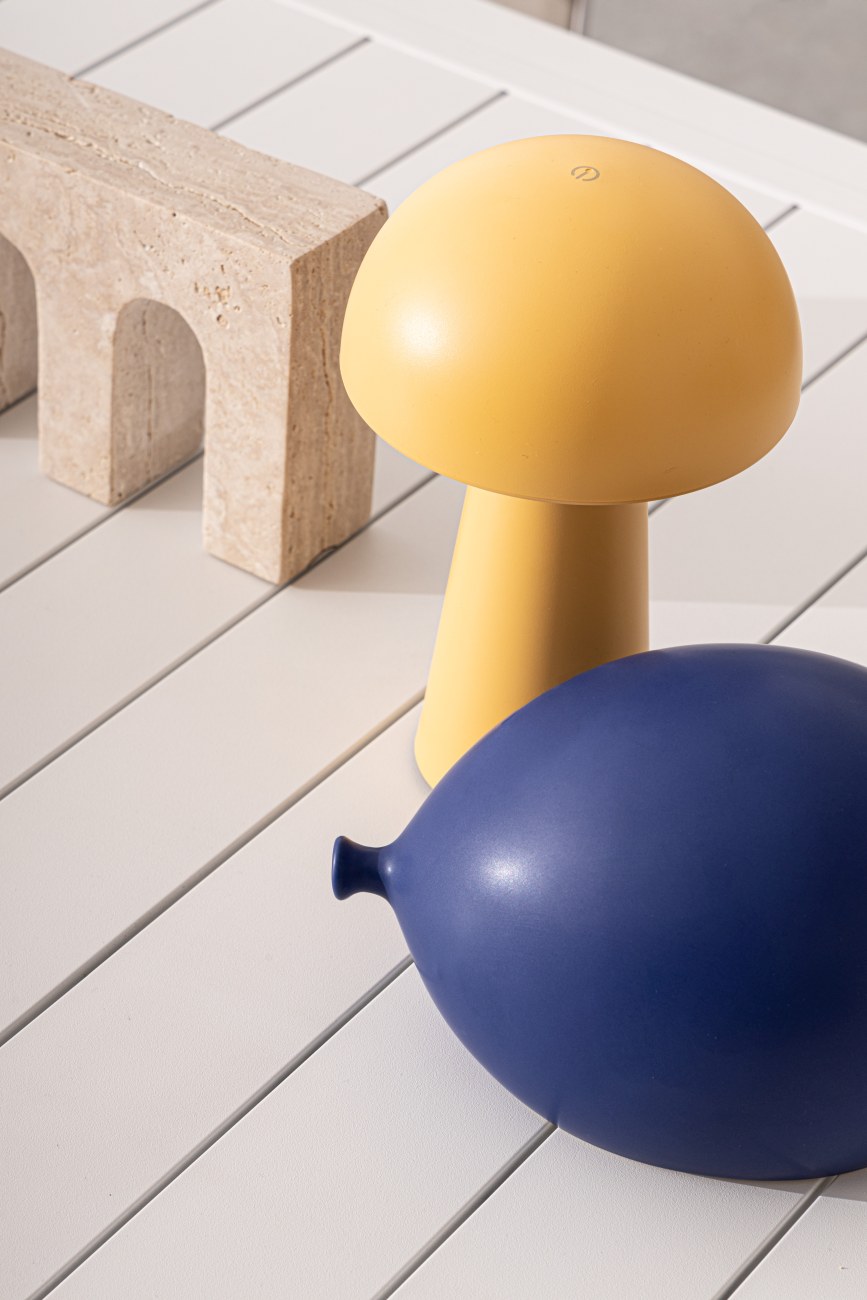 Gartentischleuchte Idrial mit LED, Gelb