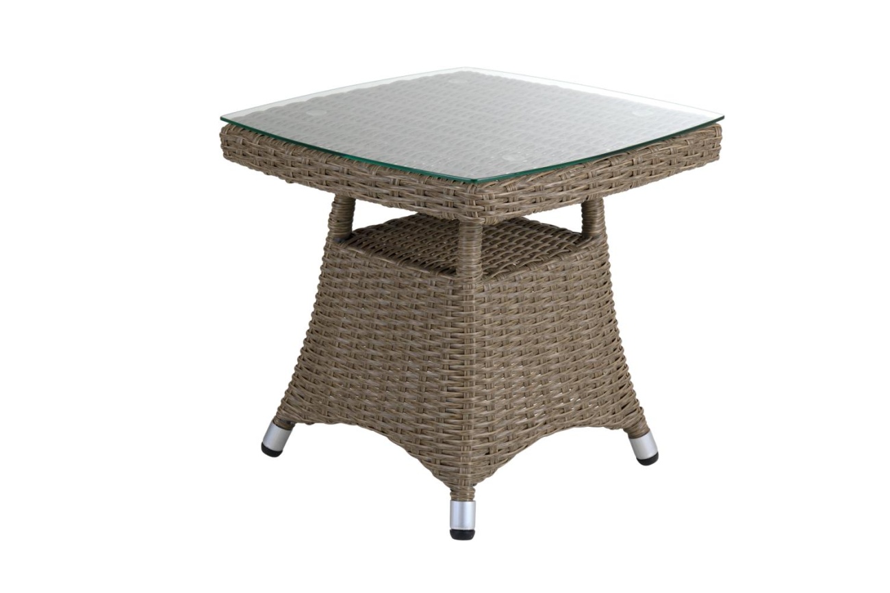 Gartenbeistelltisch Ashfield 50x50 cm, Beige Gartenbeistelltisch Ashfield 50x50 cm, Beige