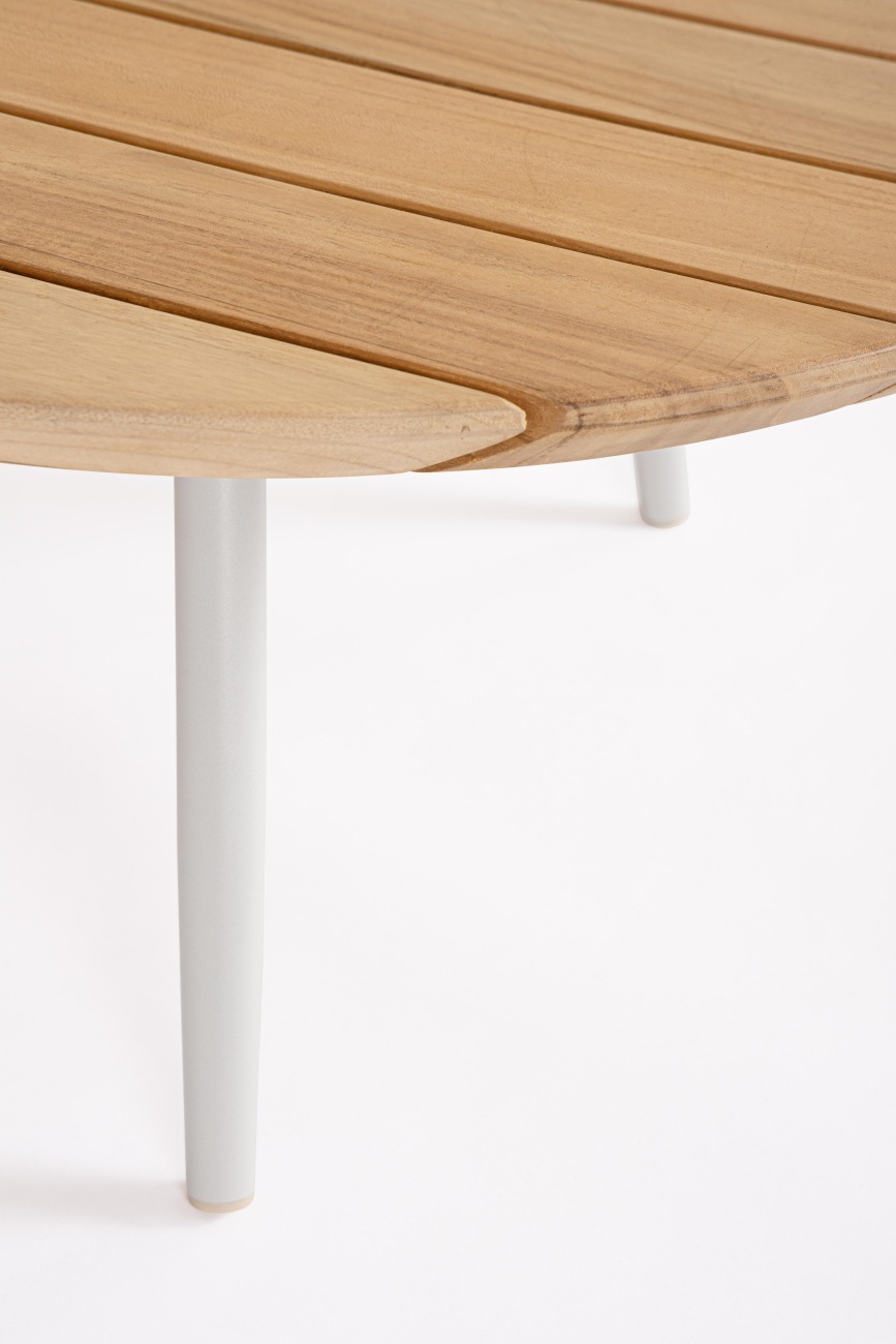 Gartencouchtisch-Set Talaia aus Teakholz, Frostig