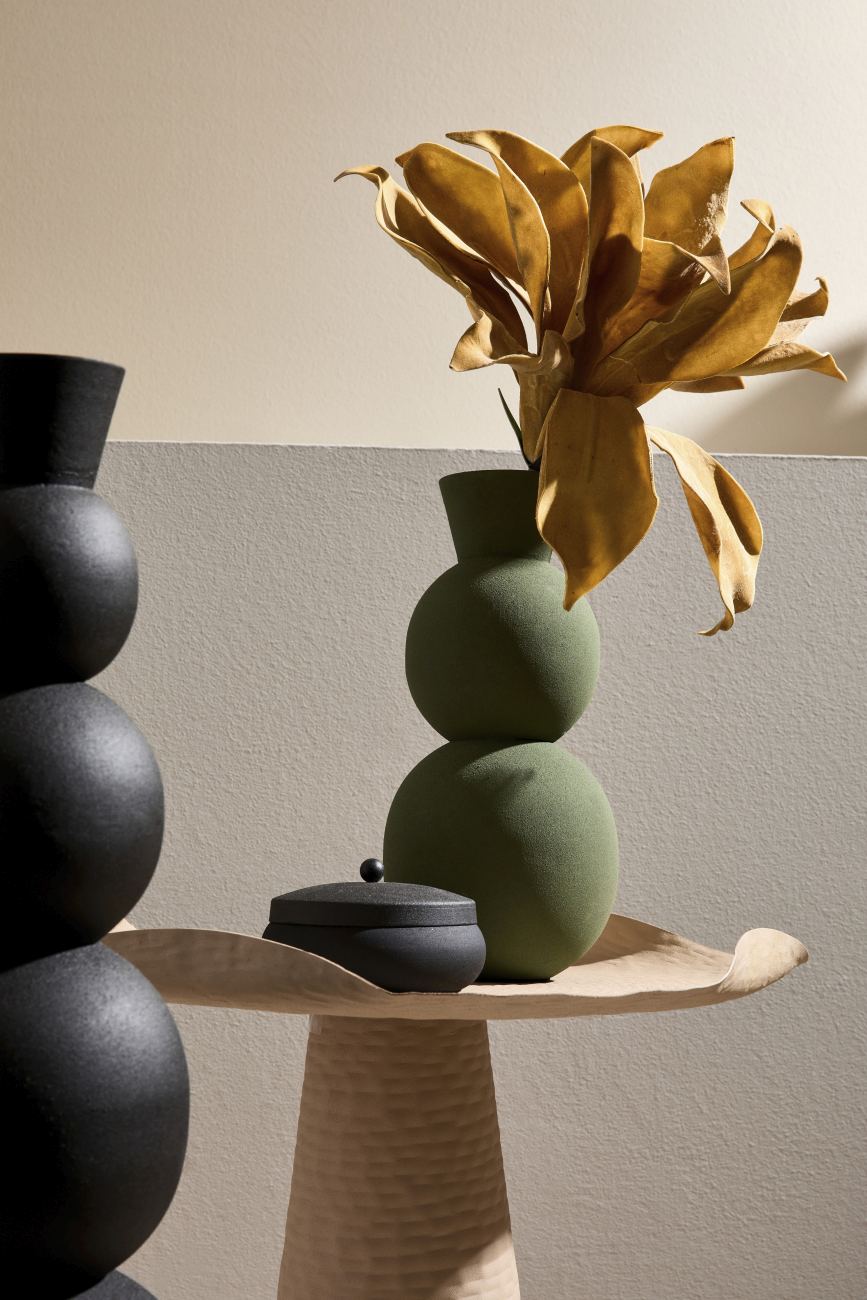 Beistelltisch Lalita aus Metall Ø 46 cm, Beige