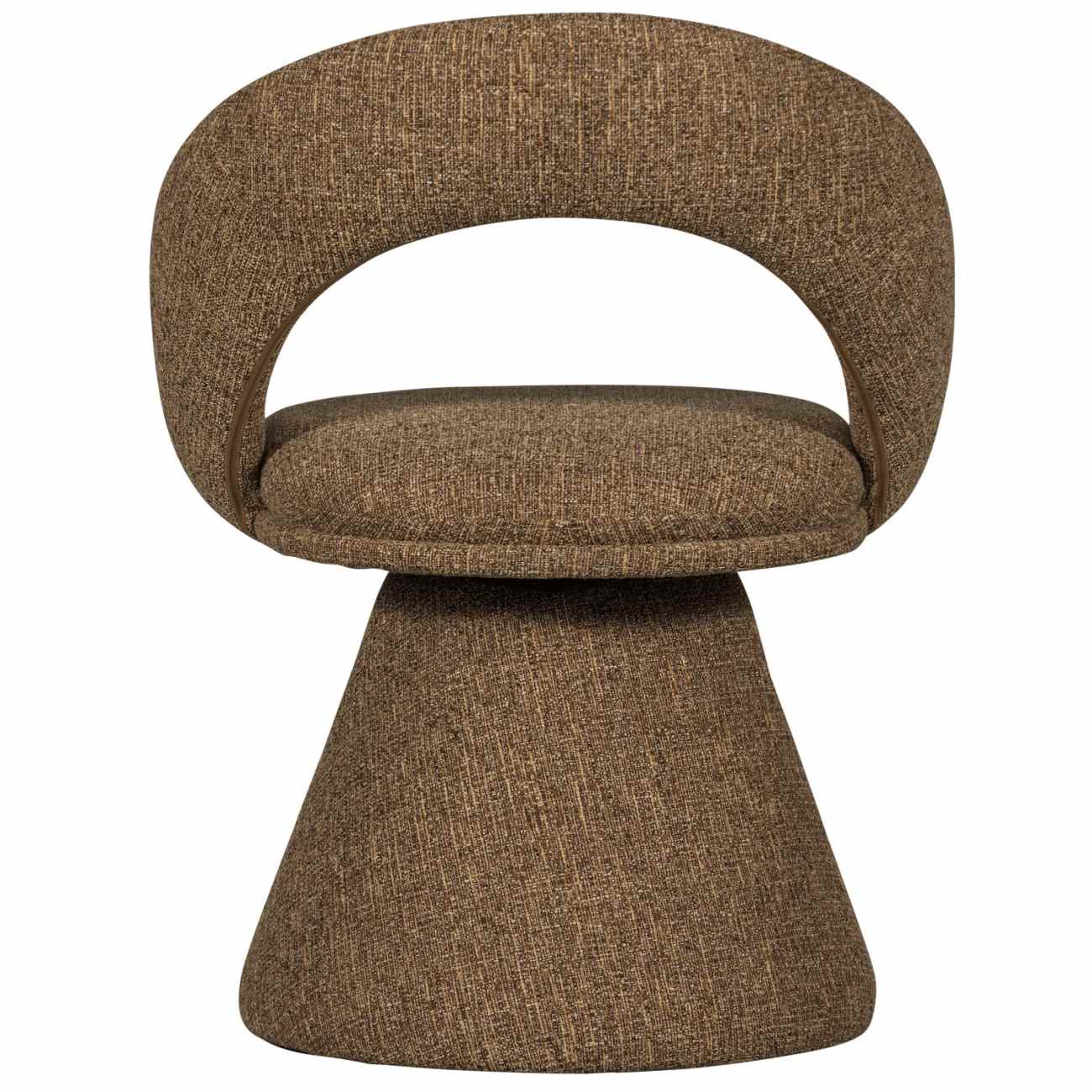 Esszimmerstuhl Winter aus Melange-Stoff, Sand